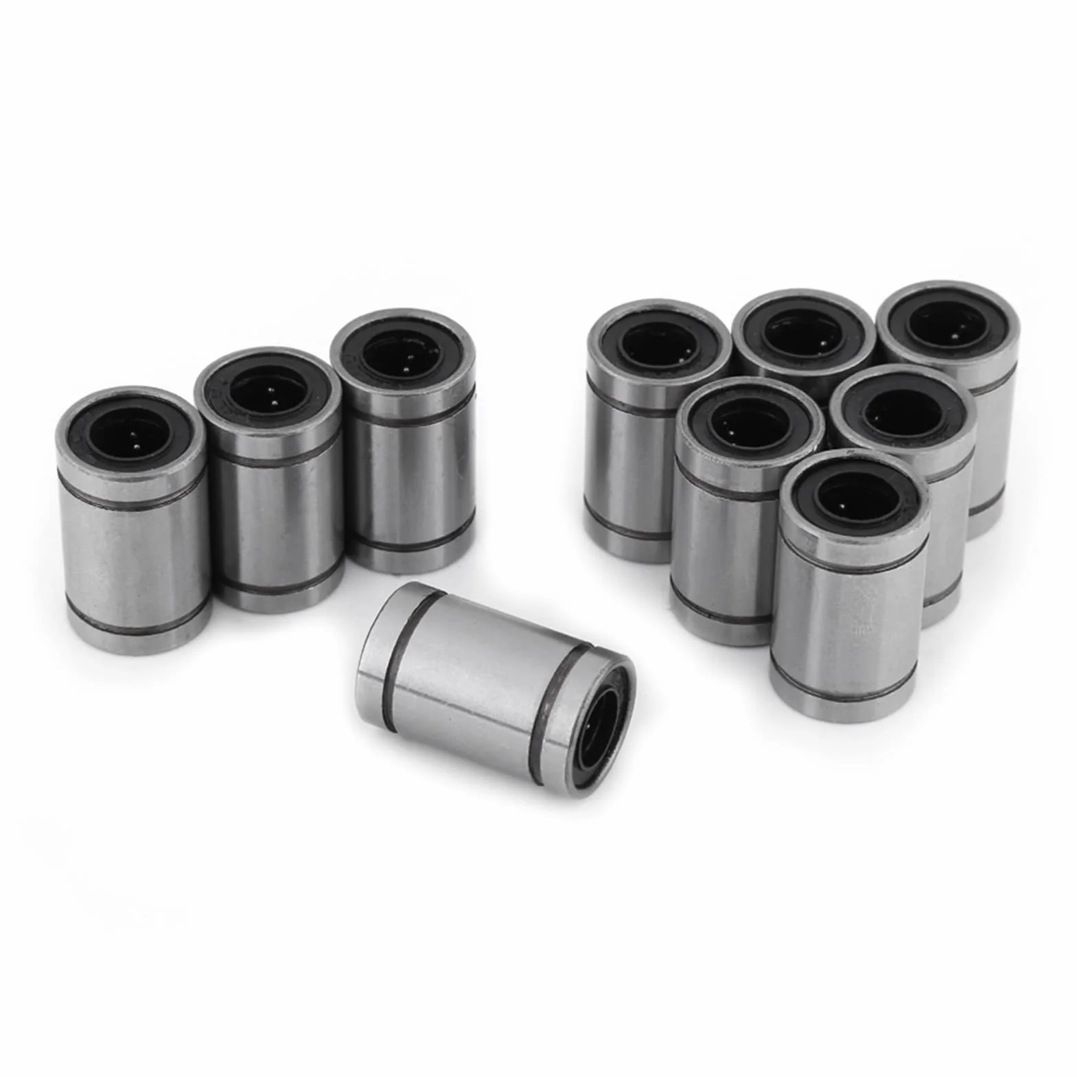 10 sztuk LM8UU 8mm łożysko kulkowe liniowe podwójne tuleja uszczelniająca dla pręta 8mm Drukarka 3D Części CNC