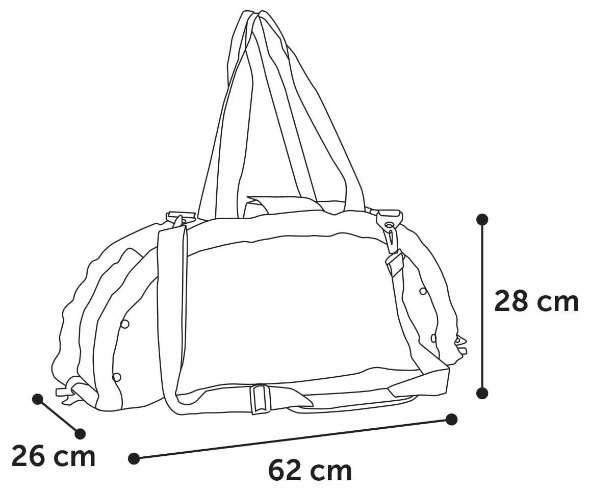 Torba transportowa Puppy Xenos 2 w 1 Szarobrązowa 62x26x28CM