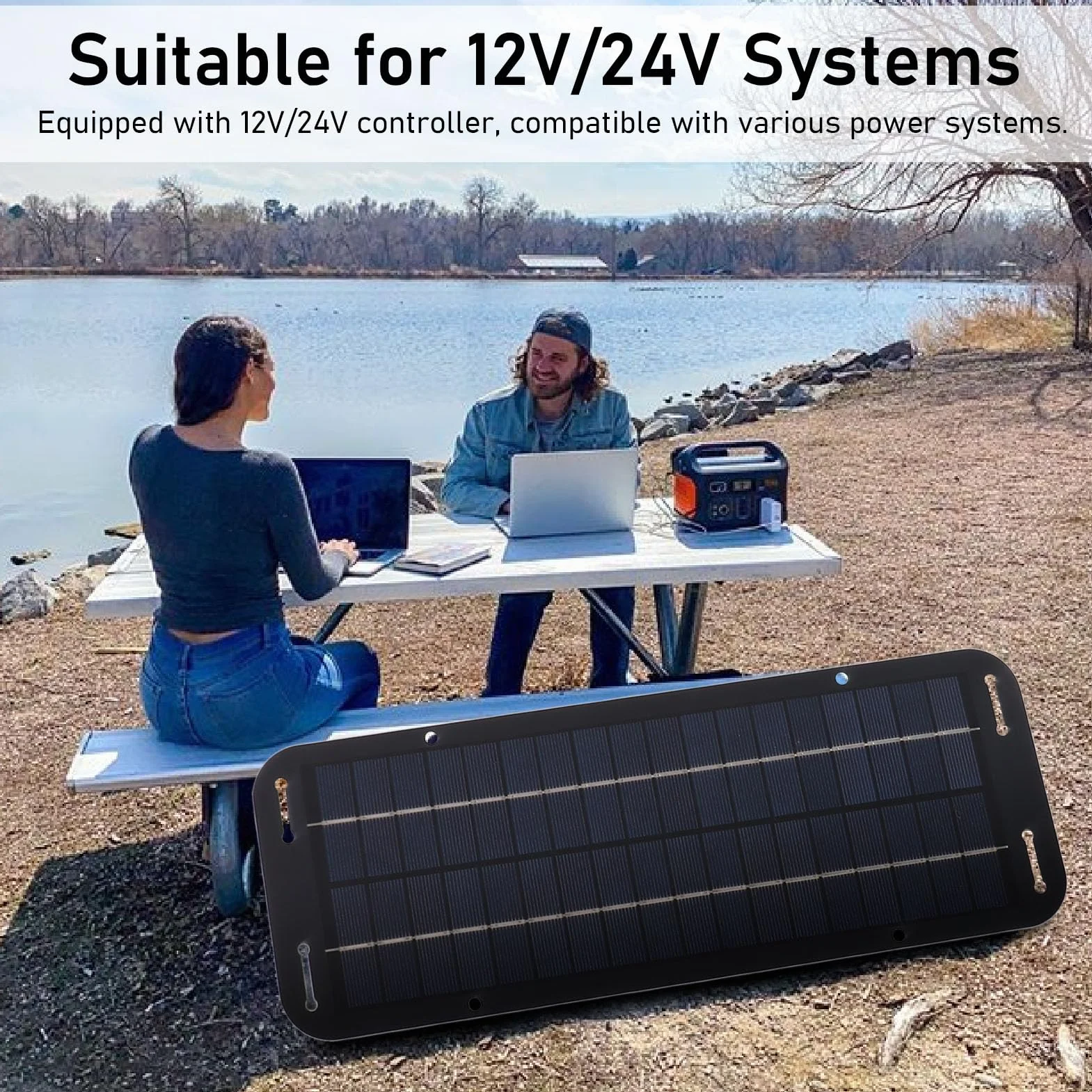 Zestaw Panelu Słonecznego 20W 12V 24V MPPT Wodoodporny Kontroler USB
