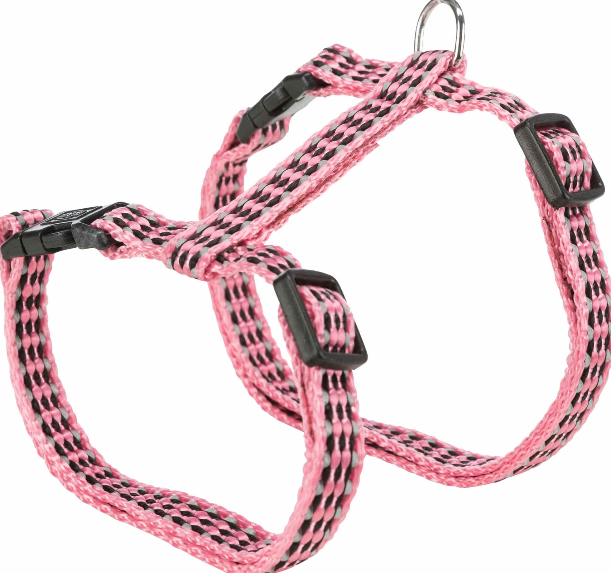 Trixie 4184 uprząż dla kotów z smyczą, odblaskowa, nylon, 22–42 cm/10 mm, 1,20 m