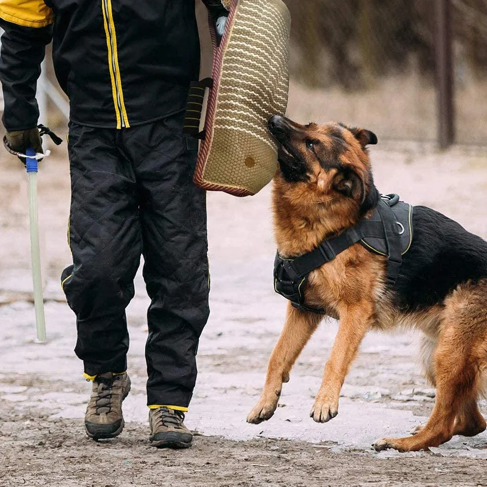 Hilt-Guard Rękaw ochronny na ugryzienia, miękki pokrowiec z juty do ochrony przed ugryzieniami, ręcznie wykonany z uchwytem, do treningu psów