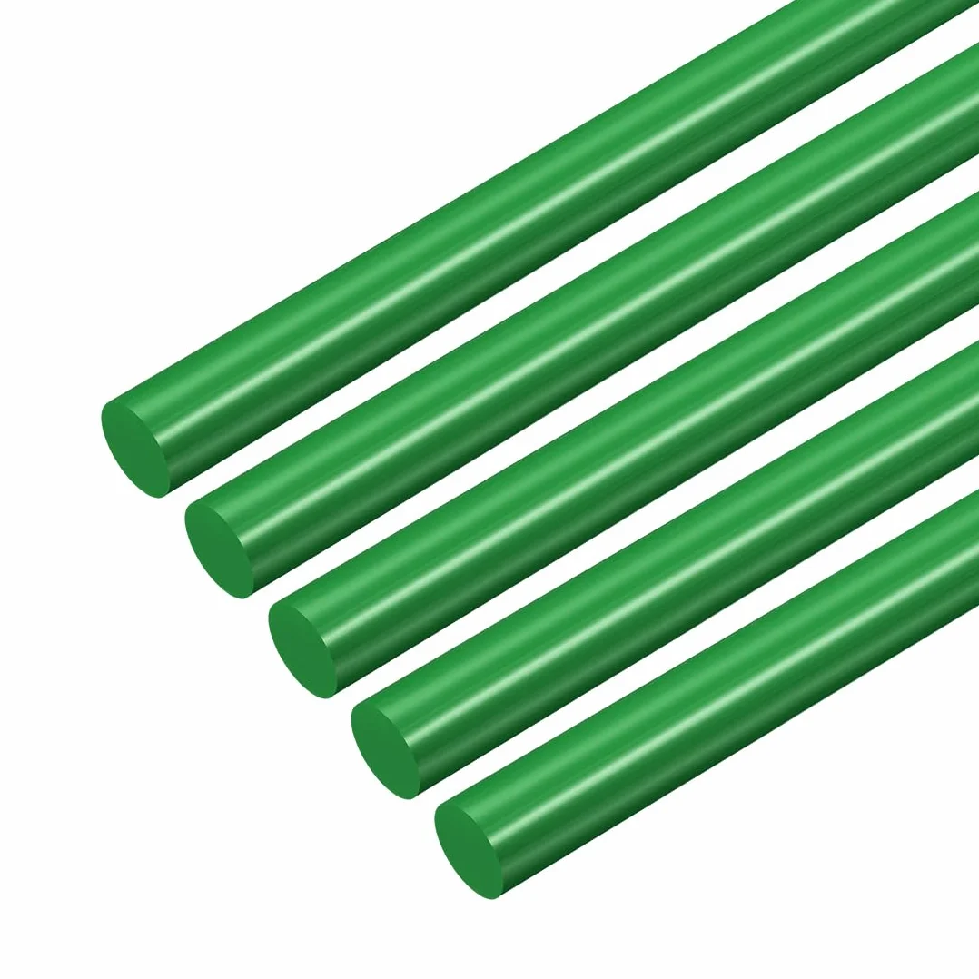 QUARKZMAN 5 sztuk zielonych prętów z tworzywa sztucznego 4 x 250 mm ABS styren okrągły pręt okrągły pręt masywny DIY model do budowy zabawek do budowy modeli architektonicznych