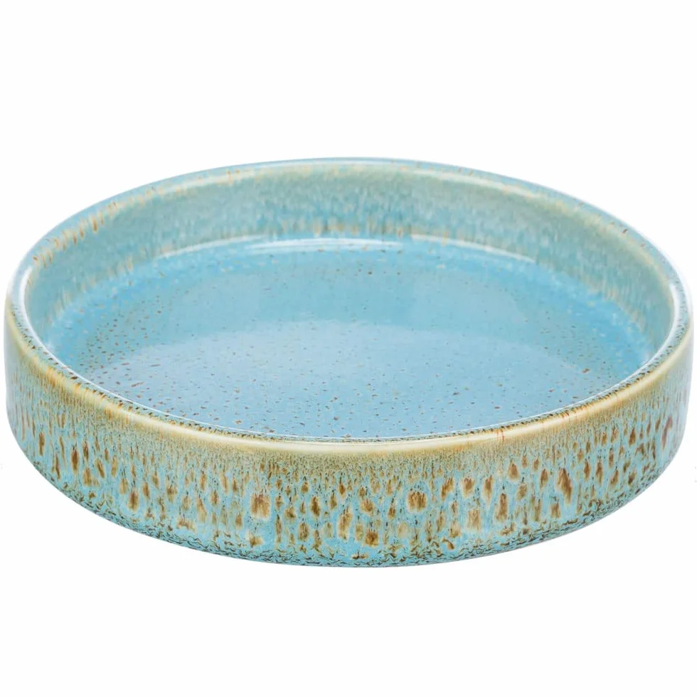 TRIXIE - Ceramiczny karmnik dla kotów, 0,25 l/ø 15 cm, niebieski