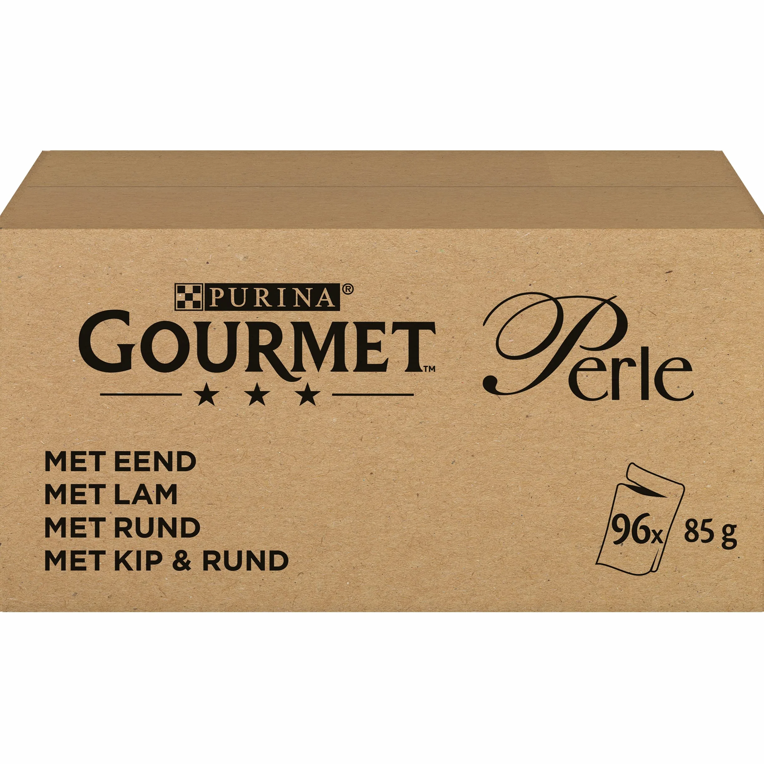 Gourmet Perła mini filety w Saus Kattenvoer, Natvoer met Eend, Lam, okrągłe, kip & okrągłe; 96 x 85 g - (96 portiezakjes; 8,16 kg)