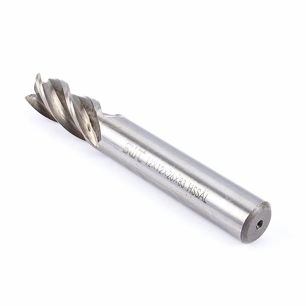 Frez ， Wysokiej jakości 12mm HSS CNC z prostym trzpieniem Frez trzpieniowy zestaw frezów, odporny na zużycie i wysoka wytrzymałość
