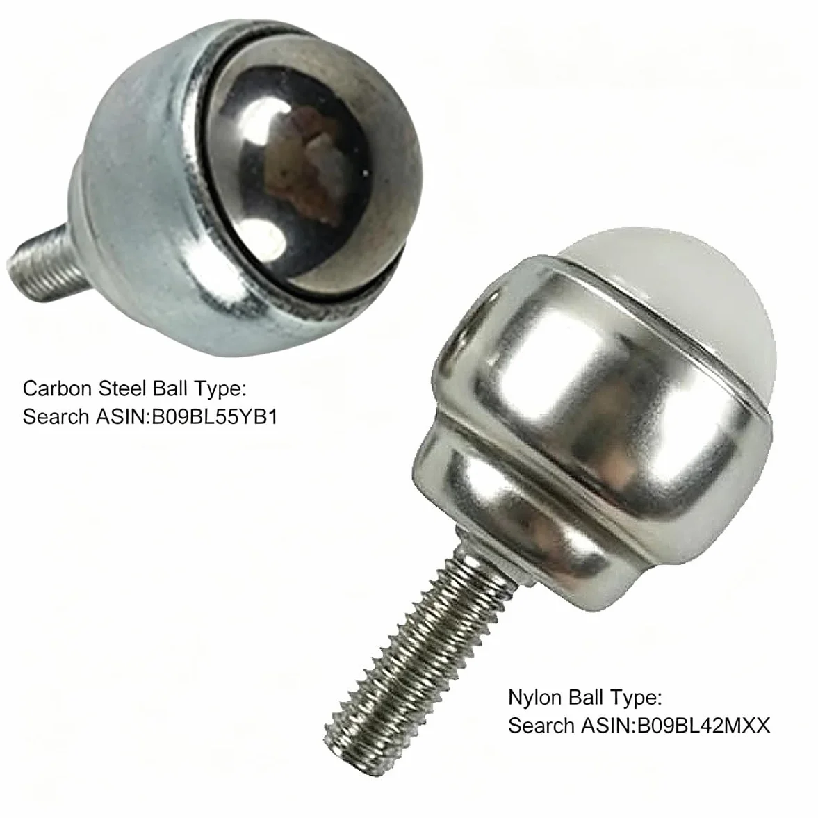 Obrotowe Kółka Kulkowe Ze Stali Węglowej M5 Mini Ball Bearing Universal Wheel Nylonowa Kula 10szt