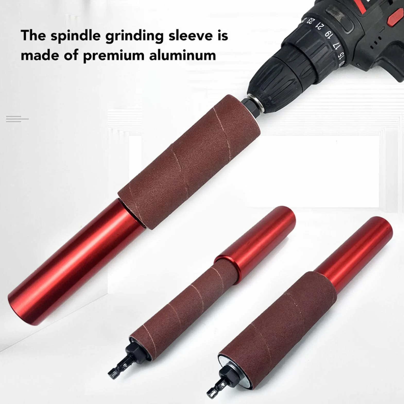 Ręczne gumowe bębny szlifujące adapter 1,5-calowy 10 sztuk wkładek do wrzeciona