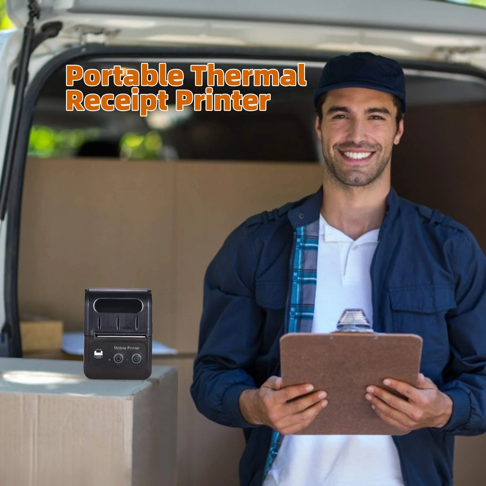 Mini POS Printer 58mm BT USB ESC/POS Kompatybilny z iOS Restauracja