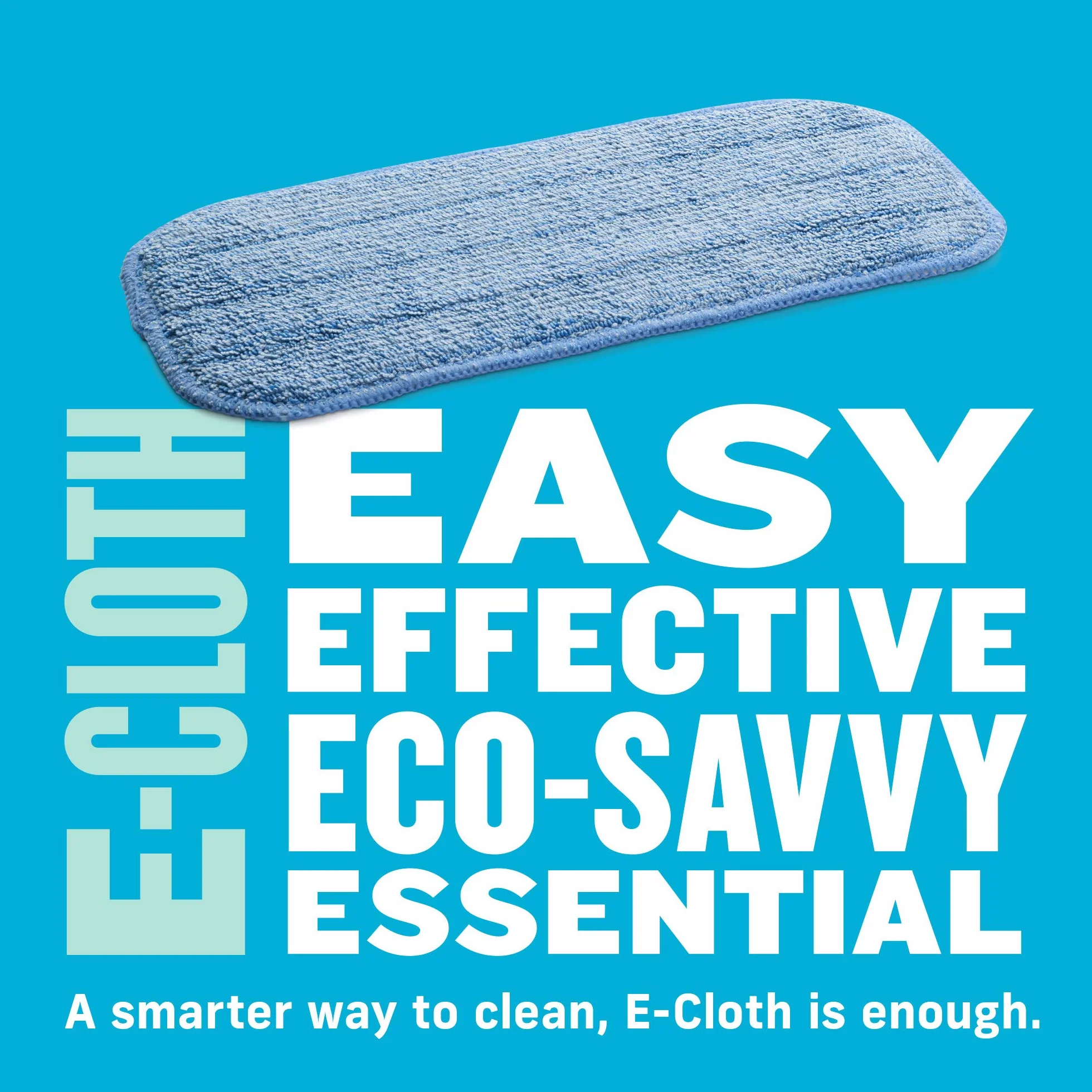 E-cloth Głowice mopa 27 cm x 13 cm niebieski poliester poliamid