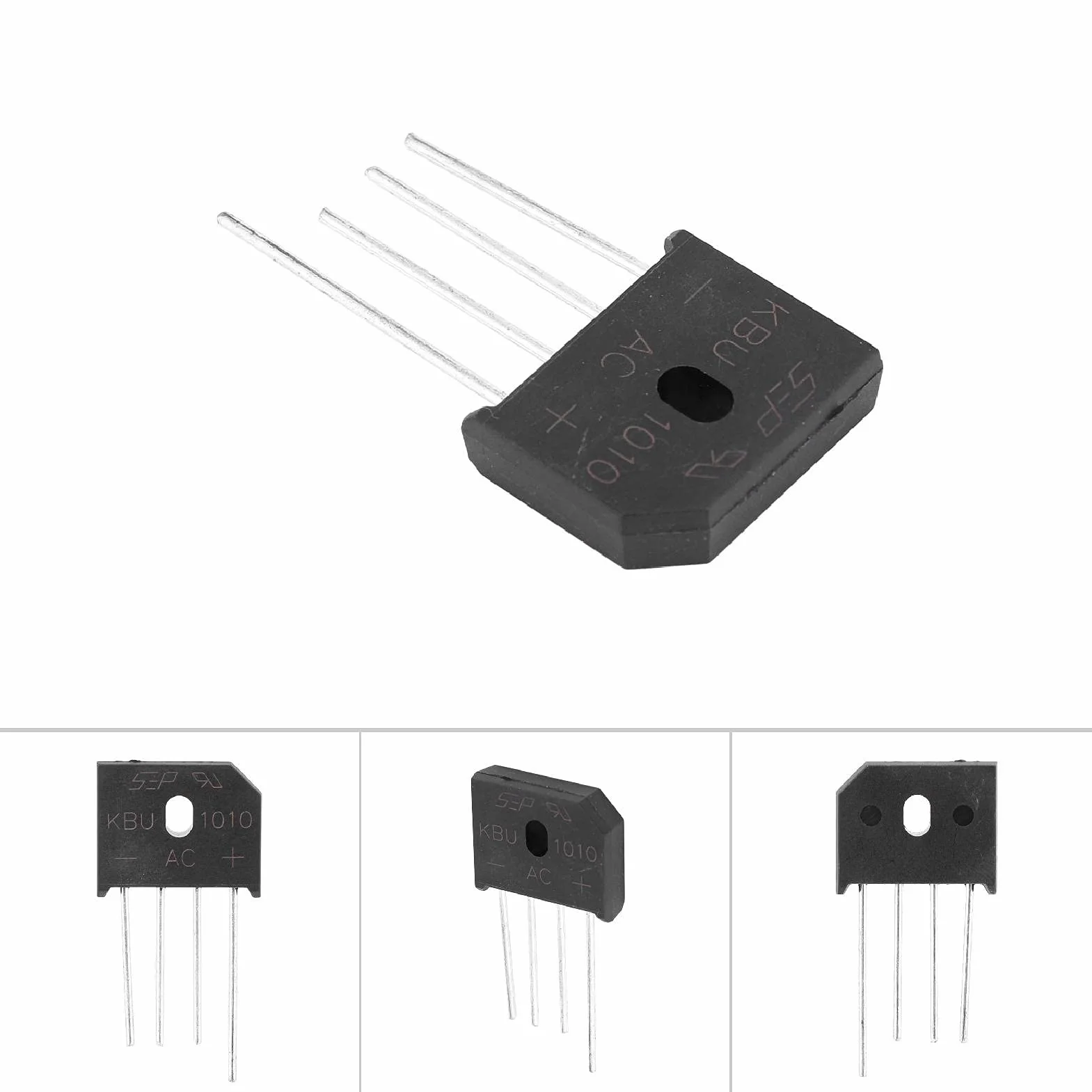 KBU1010 10A 1000 V 4-biegunowy mostek prostowniczy diodowy do przełącznika regulacji zasilania (10 sztuk) prostownika;