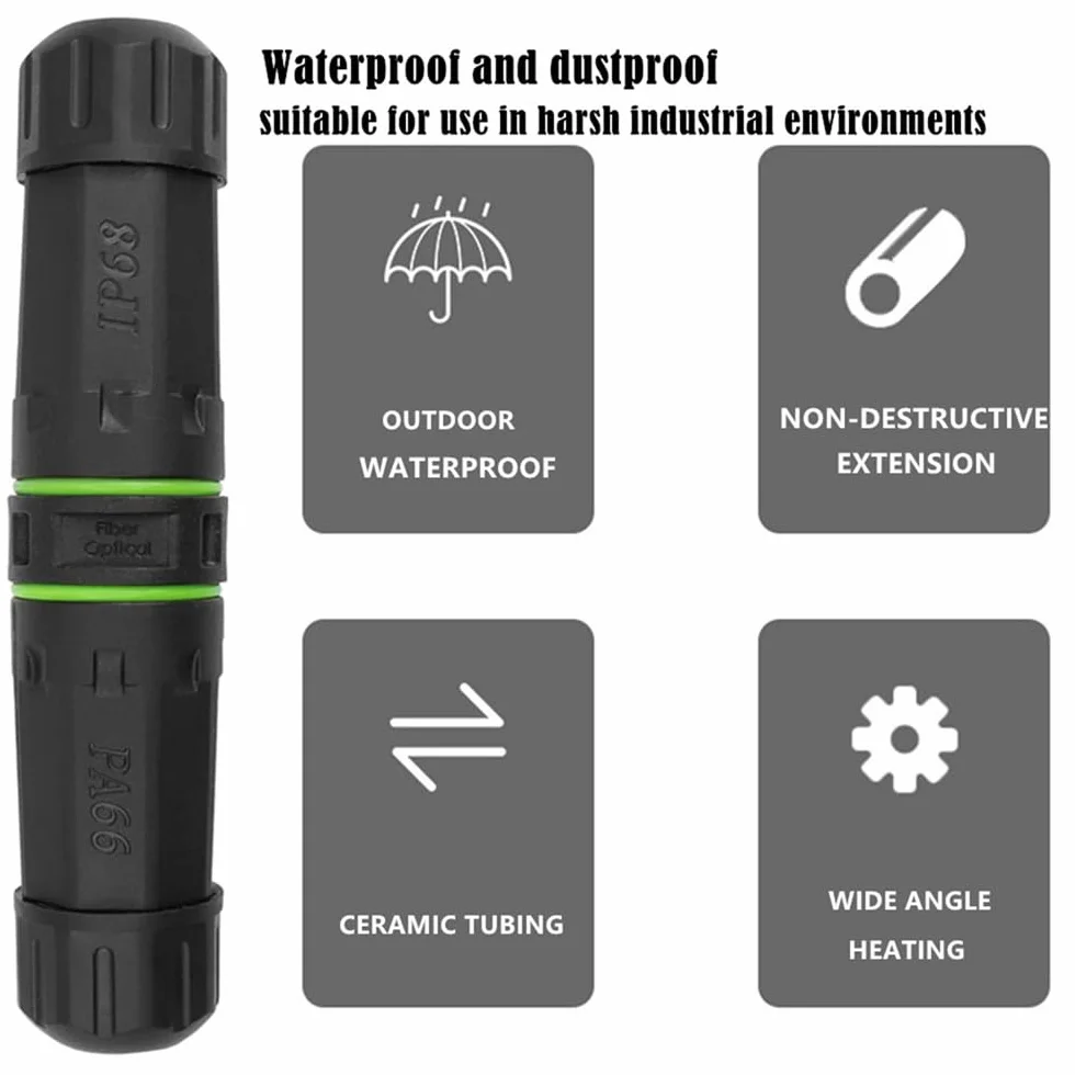 Złącze NFHK M20 blokujące IP68 wodoodporne SC żeńskie adapter światłowodowy
