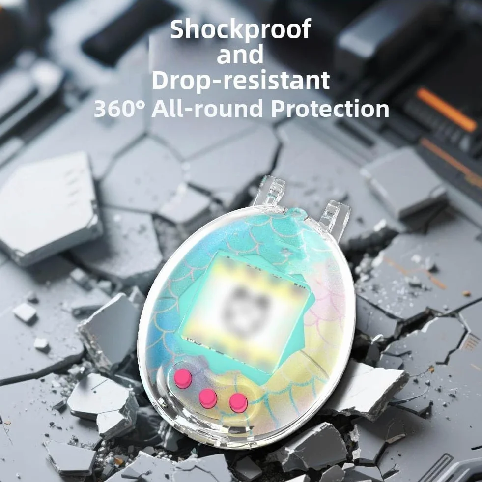 Etui ochronne kompatybilne z Tamagotchi, odporne na kurz i zarysowania, przezroczyste