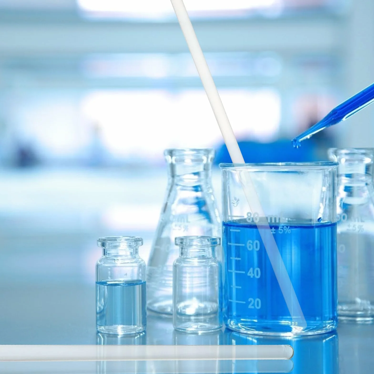 Mobestech 3kawałki Szklanych Prętów Do Mieszania Przezroczyste Narzędzia Laboratoryjne Do Mieszania i Rozpuszczania Cieczy z Zaokrąglonymi Końcami Trwałe i Solidne