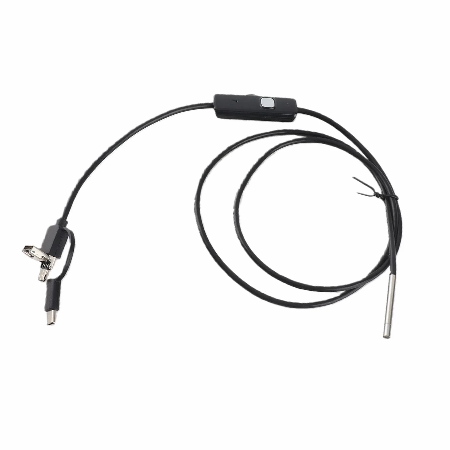 Kamera Endoskopowa 3 w 1 Wodoodporny Obiektyw 3.9mm Boroskop Inspekcja TypeC na Androida 1m