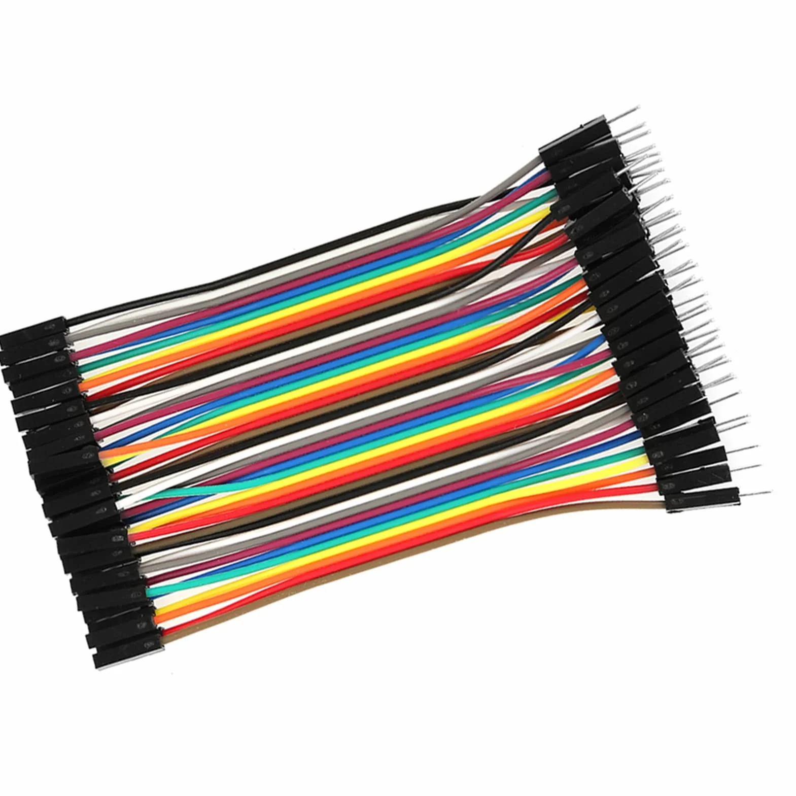 3 szt. Zestaw Przewodów Połączeniowych, Przewody Połączeniowe Płyty Prototypowej 40-pinowe M do F, 40-stykowe M do M, 40-stykowe F do F, 10 Cm Zestaw Przewodów Połączeniowych do