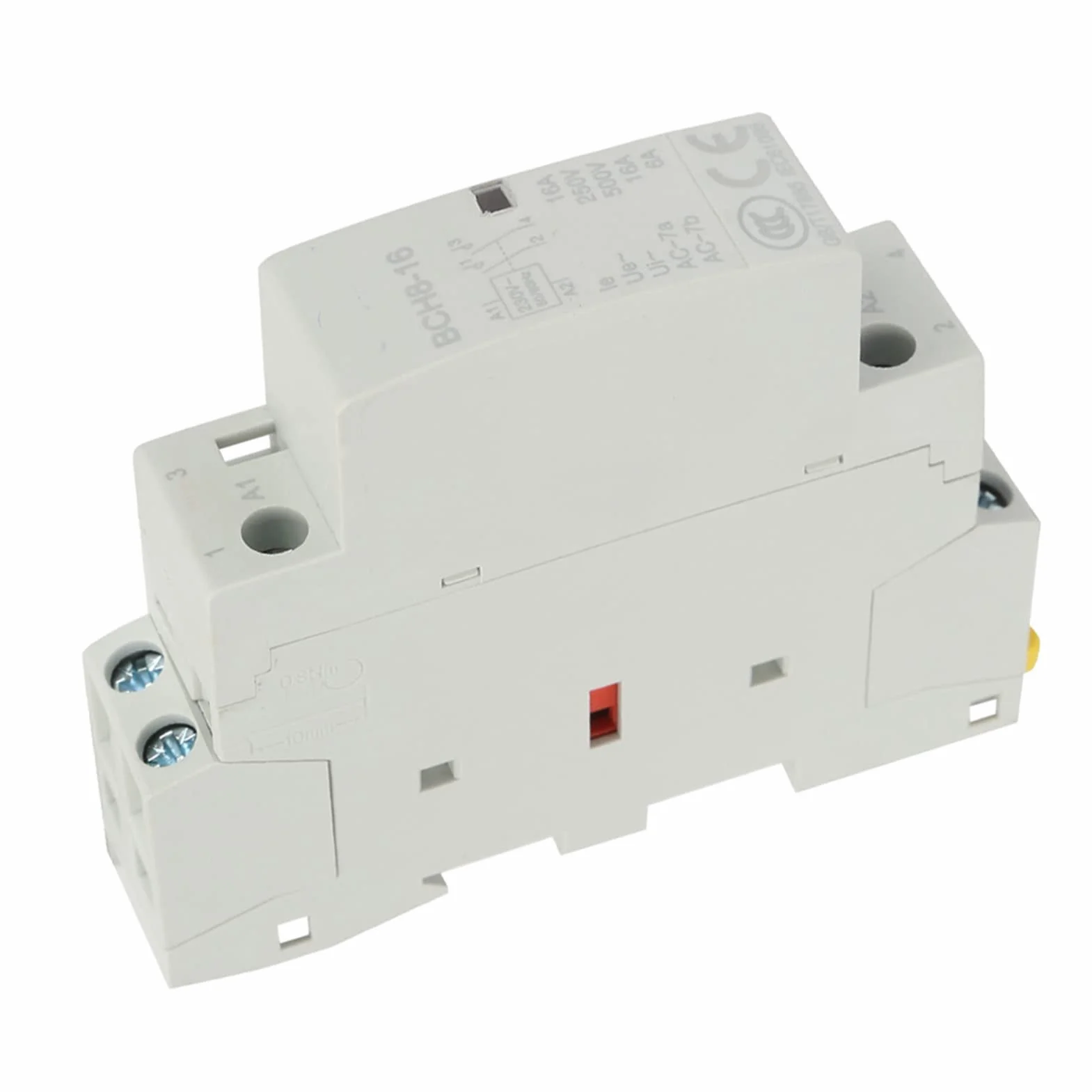 Stycznik modułowy AC 2P 16A 220V/230V, 1NO 1NC, 50/60Hz, montaż na szynie DIN