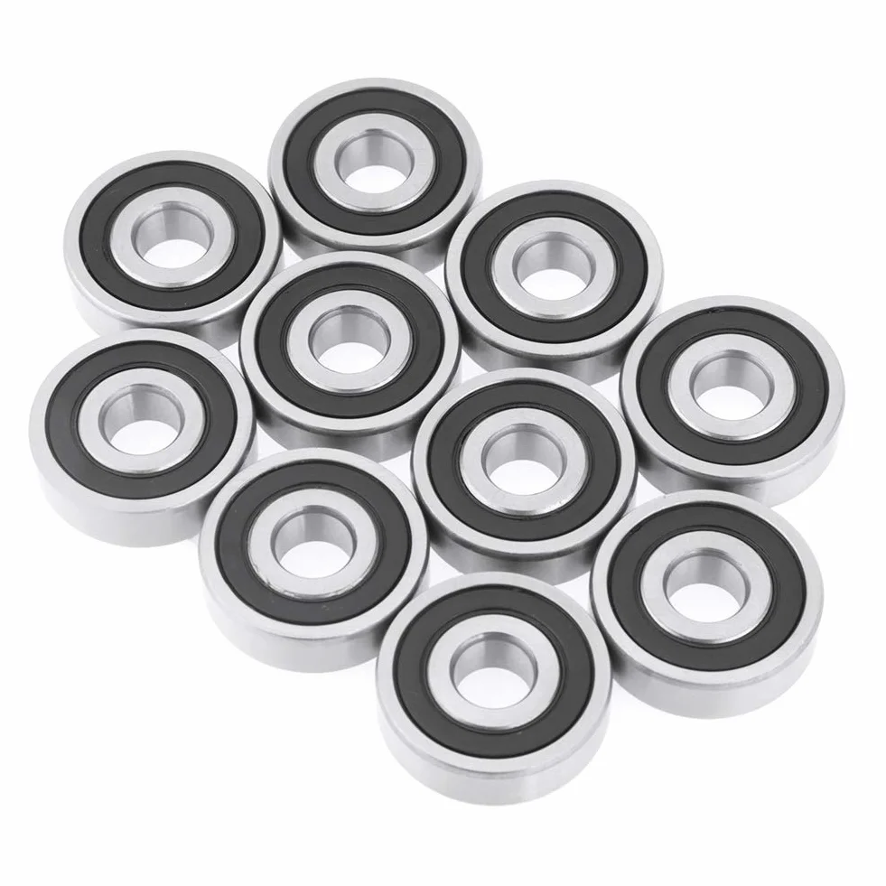 10 szt. 6200-2RS Łożyska stalowe z podwójnym uszczelnieniem gumowym Łożyska kulkowe z głębokim rowkiem 10 x 30 x 9 mm