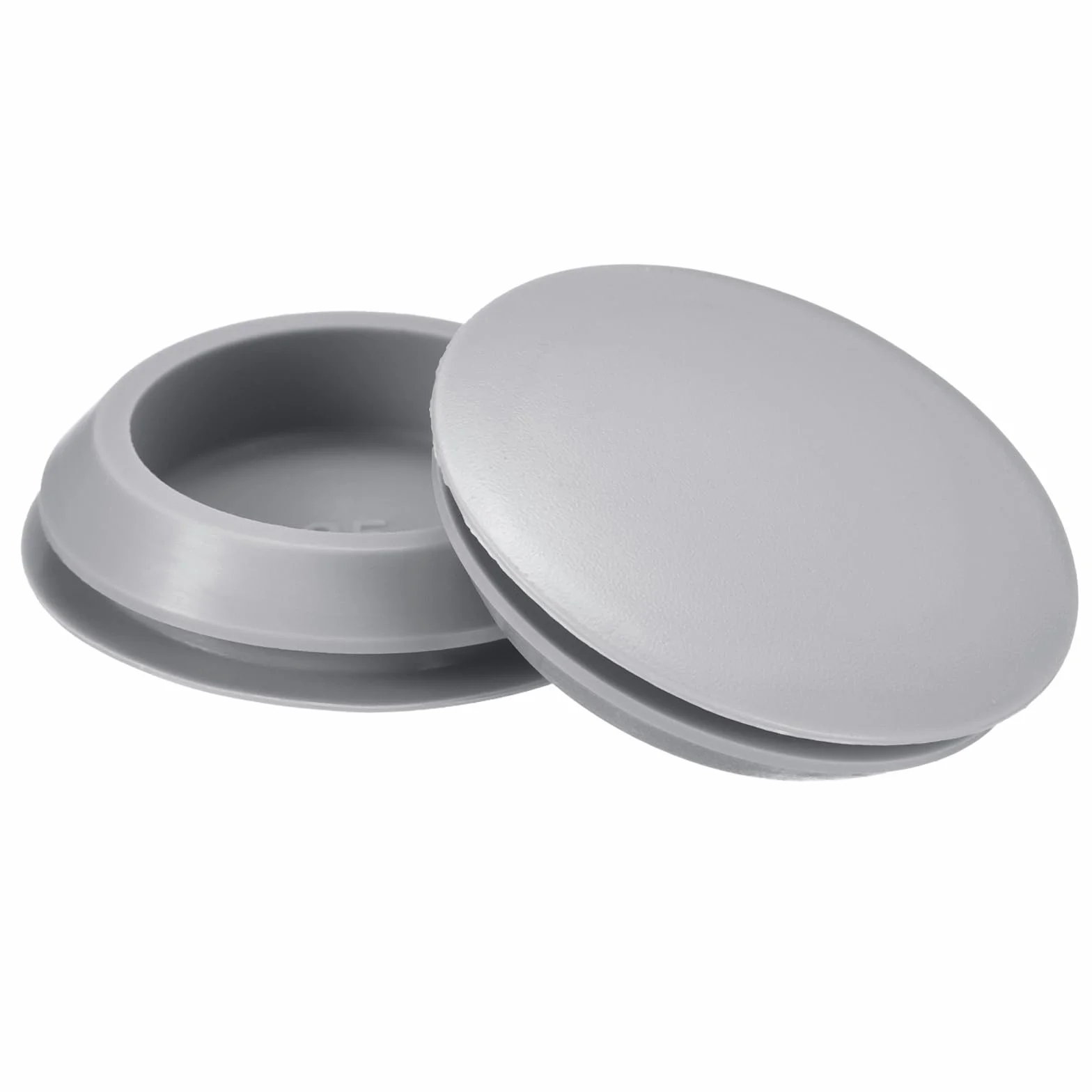QUARKZMAN 4 szt. silikonowe zatyczki, gumowe zaślepki 35-38 mm, wodoodporne do rur, mebli, szare