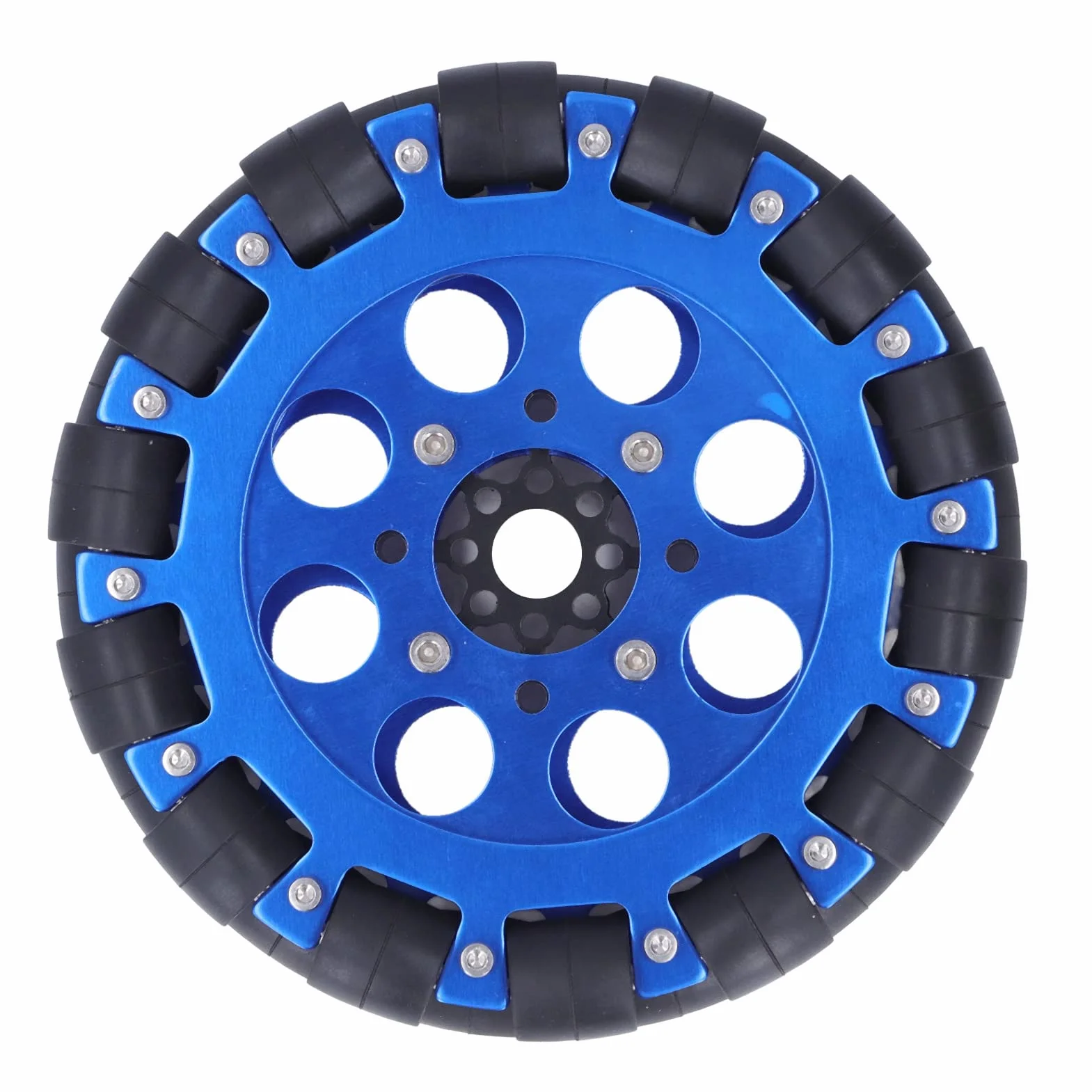 127 Mm, Metal, Napęd Dookólny, Koło Dookólne 6 Cali, Stop Aluminium, Akcesoria do Części Robotów Przemysłowych, do Ruchu Robotycznego ((zestaw dwukołowy) UM5604-0014-0152)