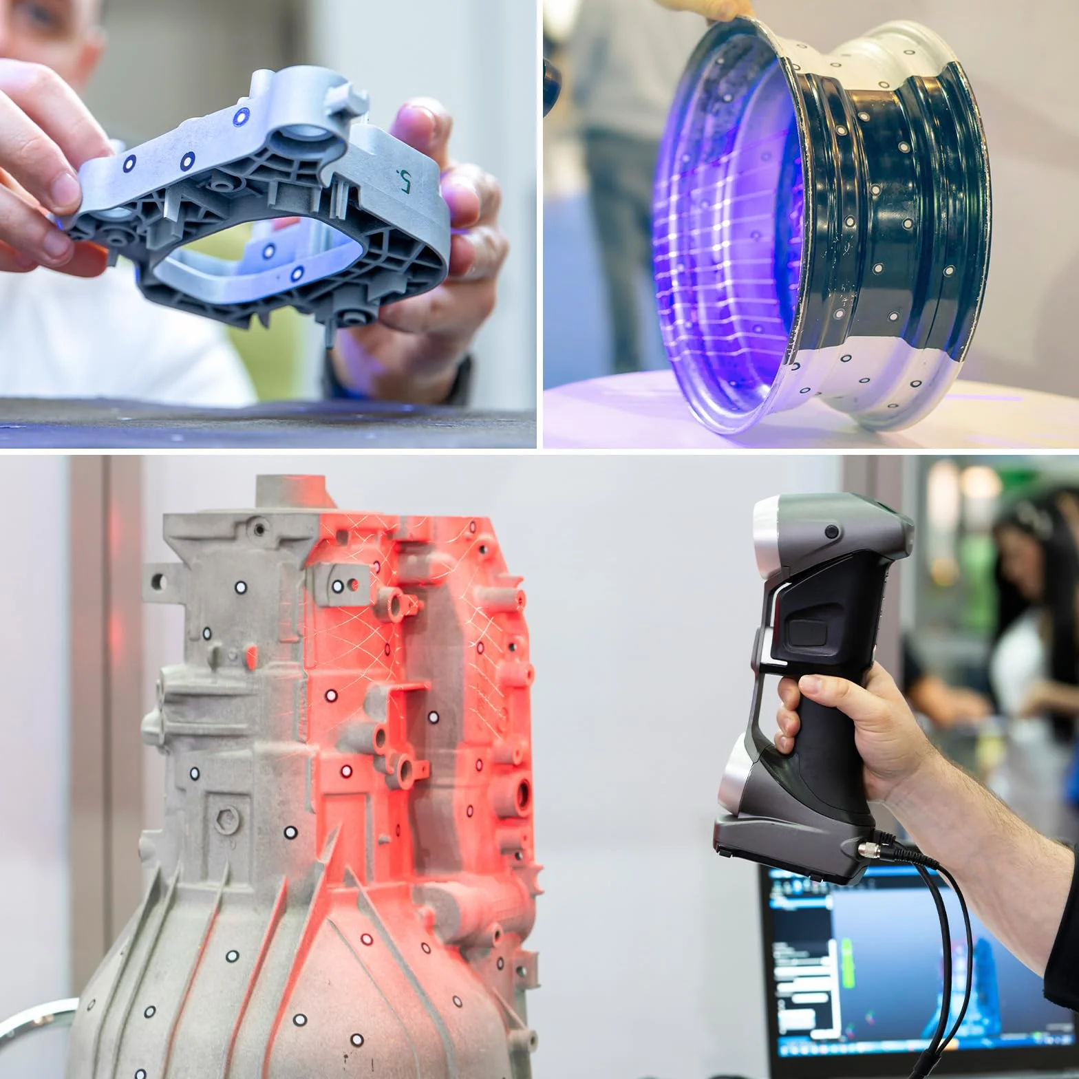QUARKZMAN 1800 sztuk markerów 3D do skanera 3D, 3 mm, do skanera 3D, punktu odniesienia śledzenia punktu odniesienia, cel 3D, rozproszone znaczniki odbicia do skanera 3D i optycznego śledzenia