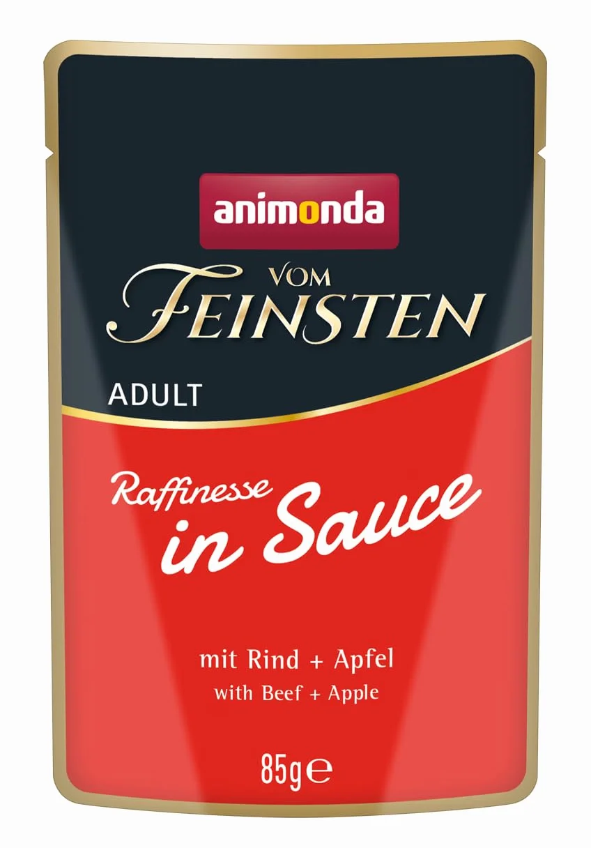 animonda Vom Feinsten Adult Rffinesse, mokra karma w sosie dla dorosłych kotów, 8 x 85 g opakowanie mieszane