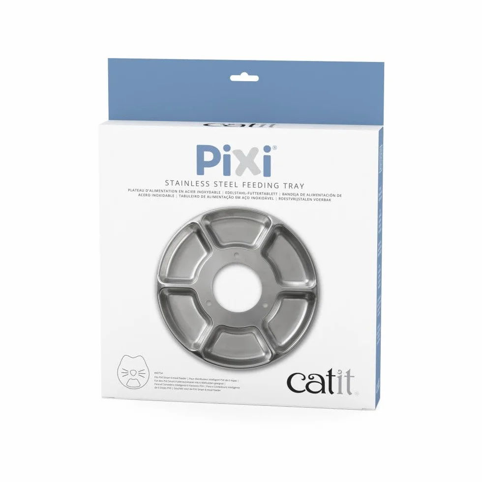 Catit PIXI taca 6 porcji ze stali nierdzewnej do karmnika 6 porcji