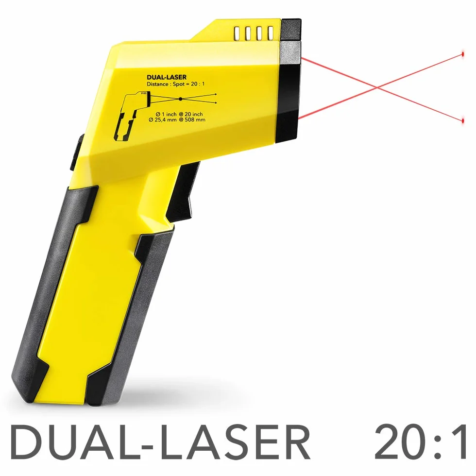 TROTEC BP25 Termometr na podczerwień laserowy -50°C do +260°C pirometr