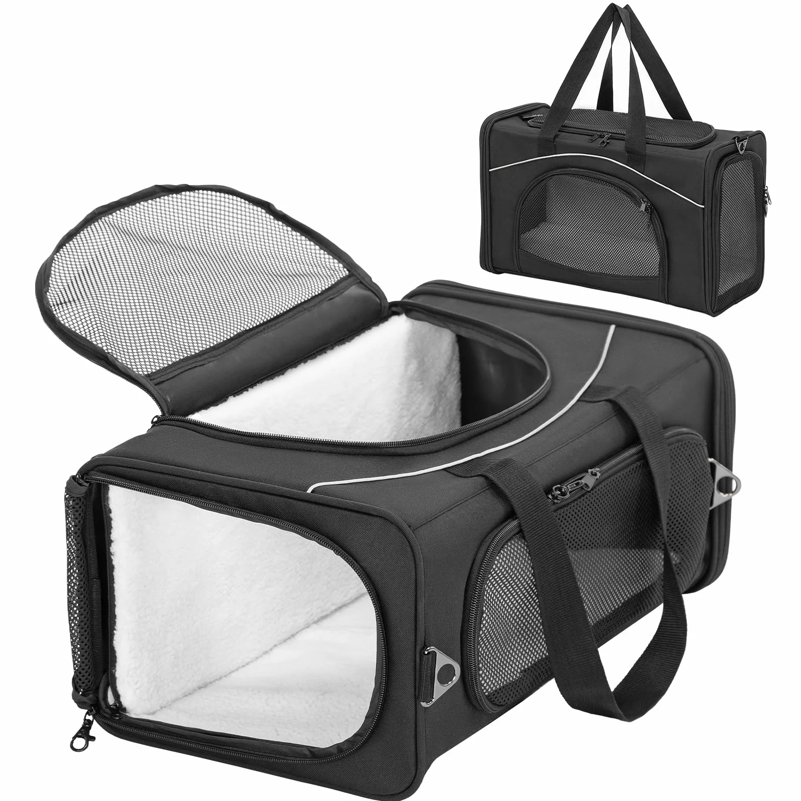 Petsfit Transporter dla Kotów, do 5 kg, Czarny