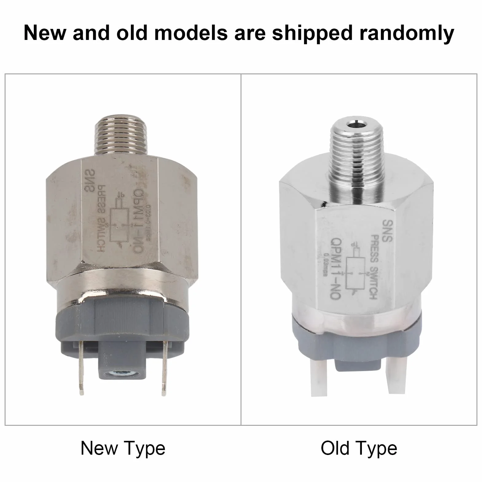 Przełącznik ciśnieniowy normalnie otwarty G1/8" QPM11-NO 0,02~0,1 MPa AC 220V 48V AC/DC
