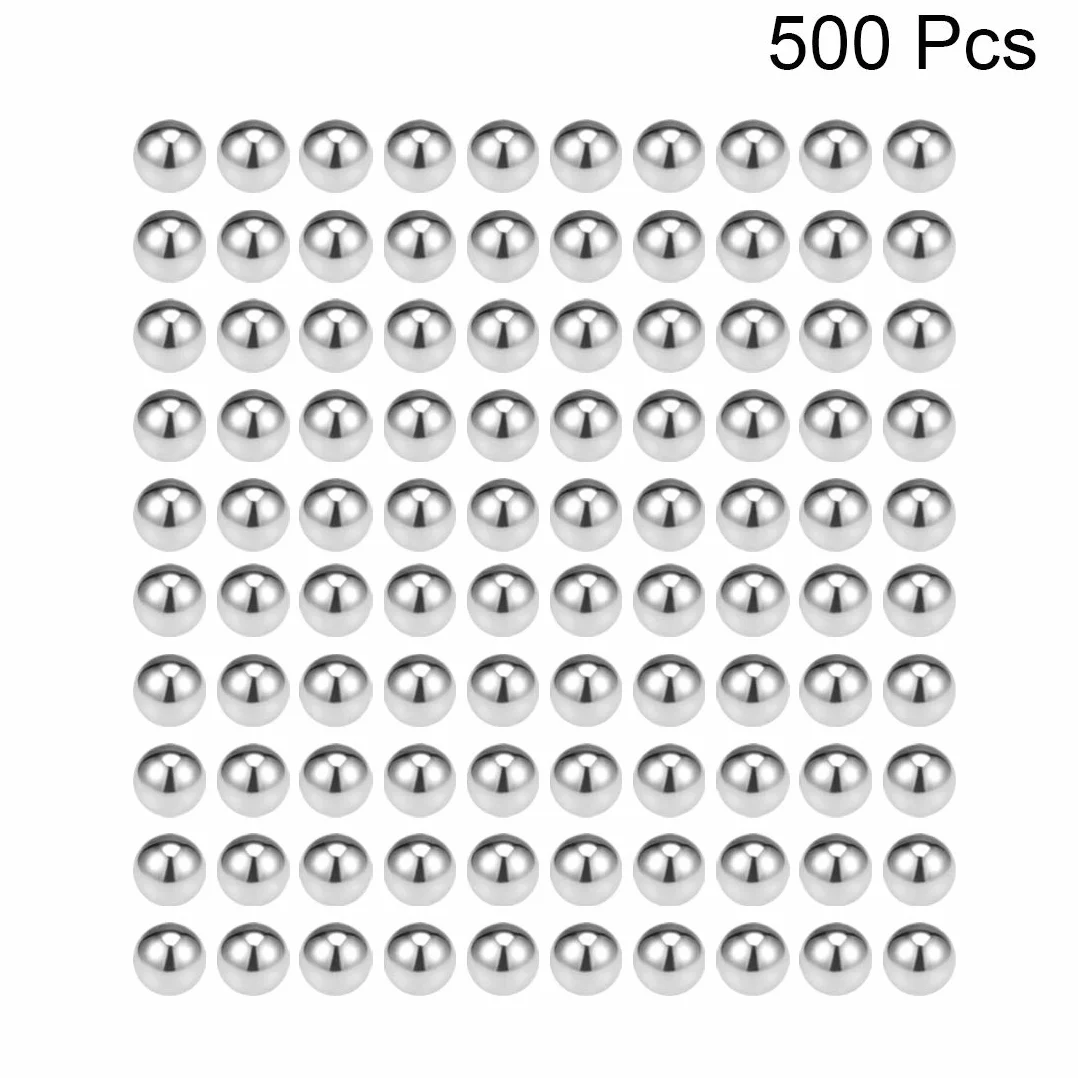 sourcing map Kulki łożyskowe G200 precyzyjne kulki 2 mm 5 mm ze stali nierdzewnej 304 3 mm (500 sztuk)