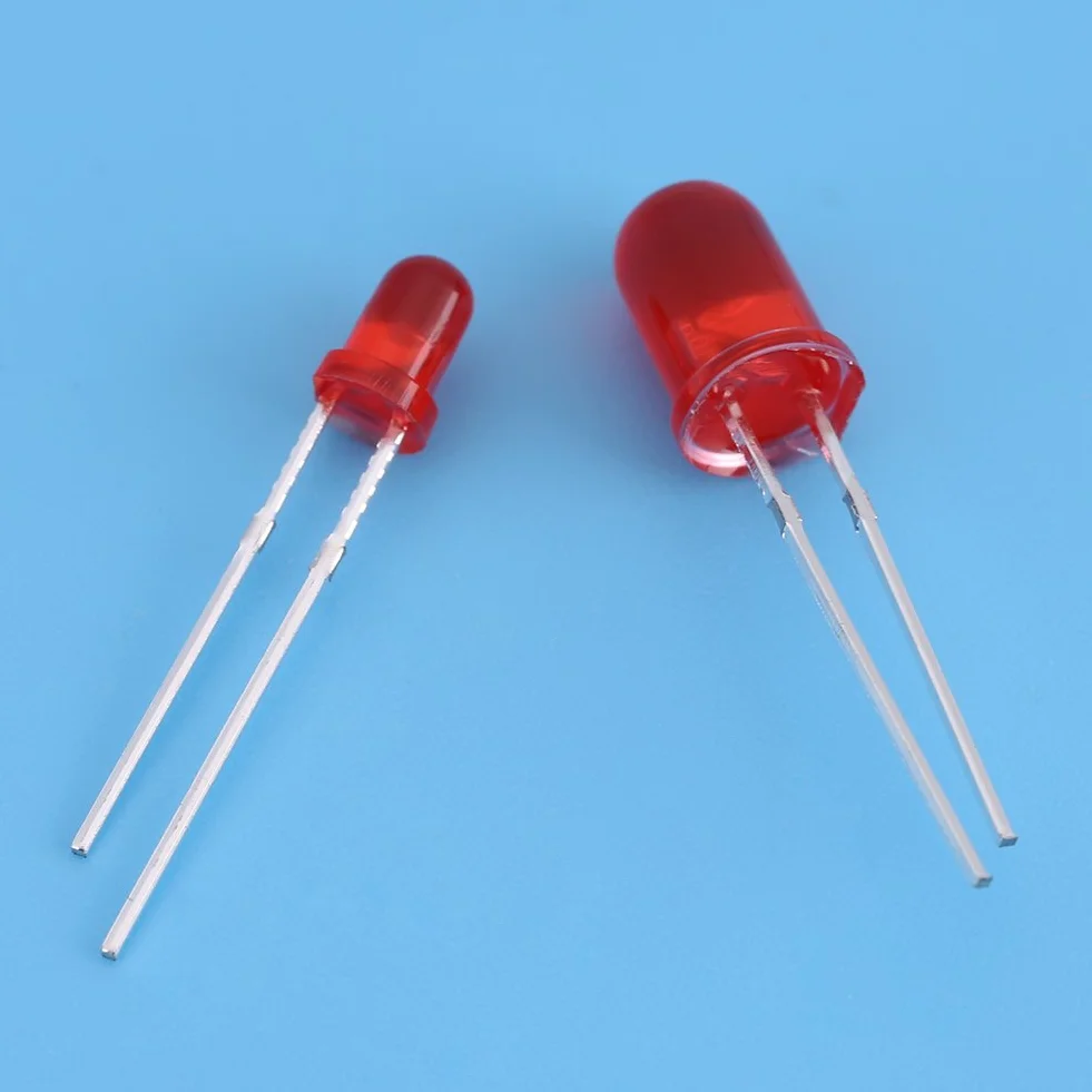 Zestaw 200 Sztuk Mini Diody LED 3mm 5mm 5 Kolorów 2 Pin Okrągły Rozproszone