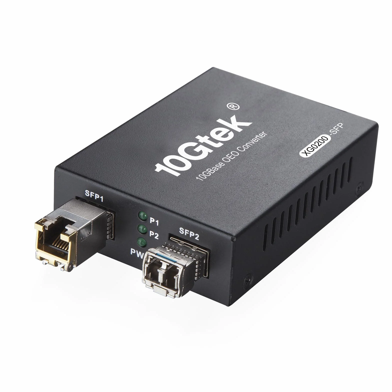 10Gtek G0200-SFP SFP+ Media Converter 10GBase-T 30m LR 10km SMF 1310nm European Power Supply
