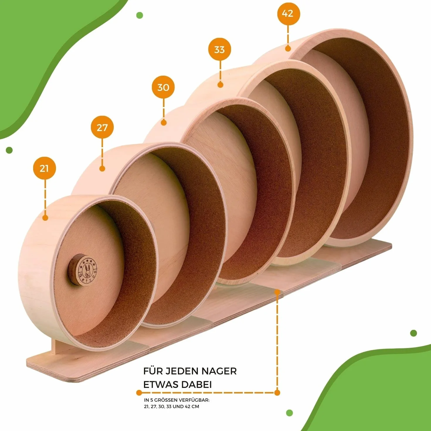 Getzoo Koło korkowe premium Ø 33 cm (Ø 31,4 cm wewnątrz, wysokość 35-49 cm)