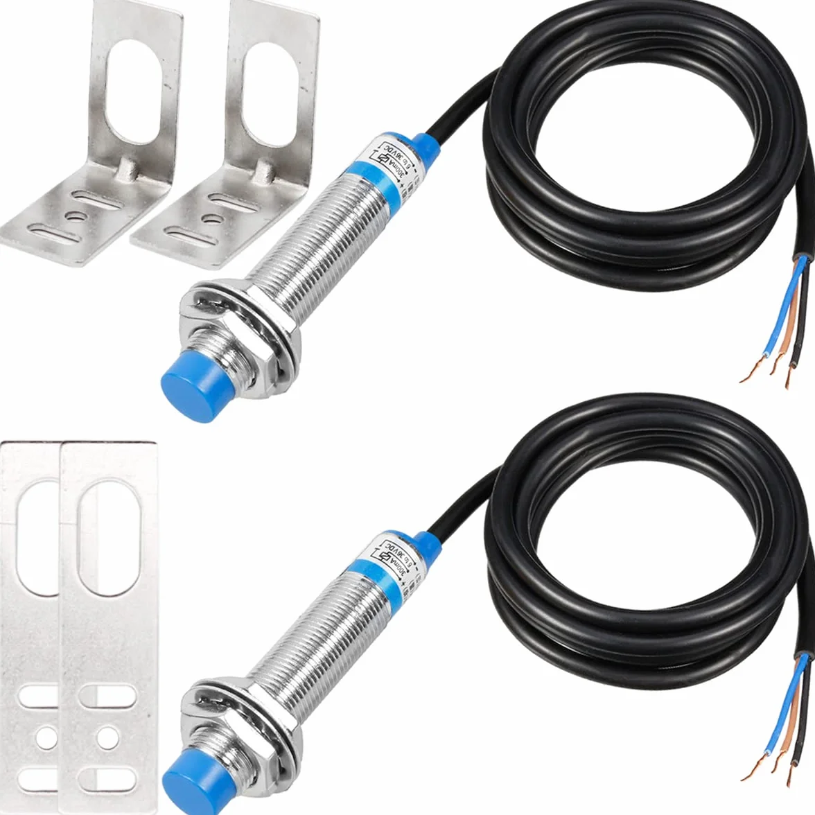 Czujnik zbliżeniowy M12, 4 mm NPN NO Normalnie otwarty indukcyjny czujnik zbliżeniowy, drukarka 3D LJ12A3-4-Z/BY Wykrywanie DC 6-36V do MCU, 2 szt