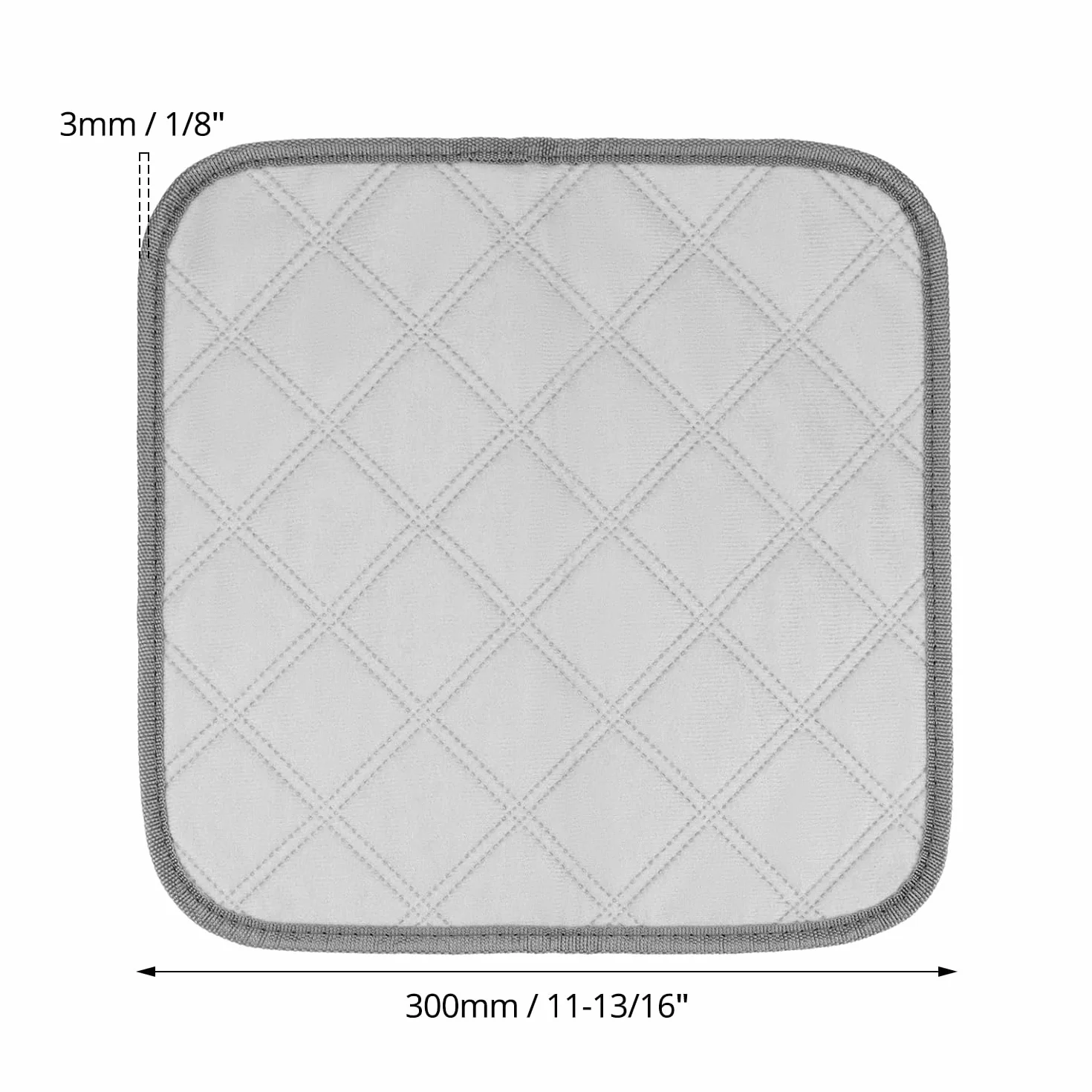 QWORK® 4 podkładki plazmowe dla świnki morskiej, 30 x 30 cm, szybko chłonne, zmywalne i antypoślizgowe, szare