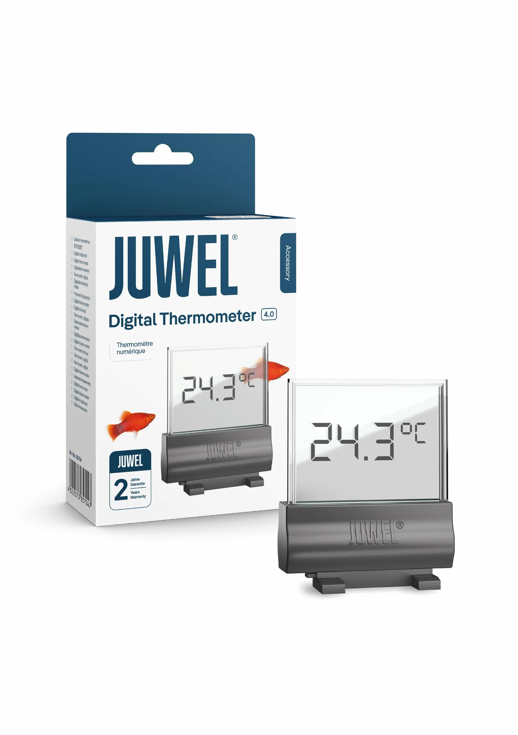 JUWEL Aquarium - Cyfrowy termometr 4.0 – pasuje do wszystkich akwariów