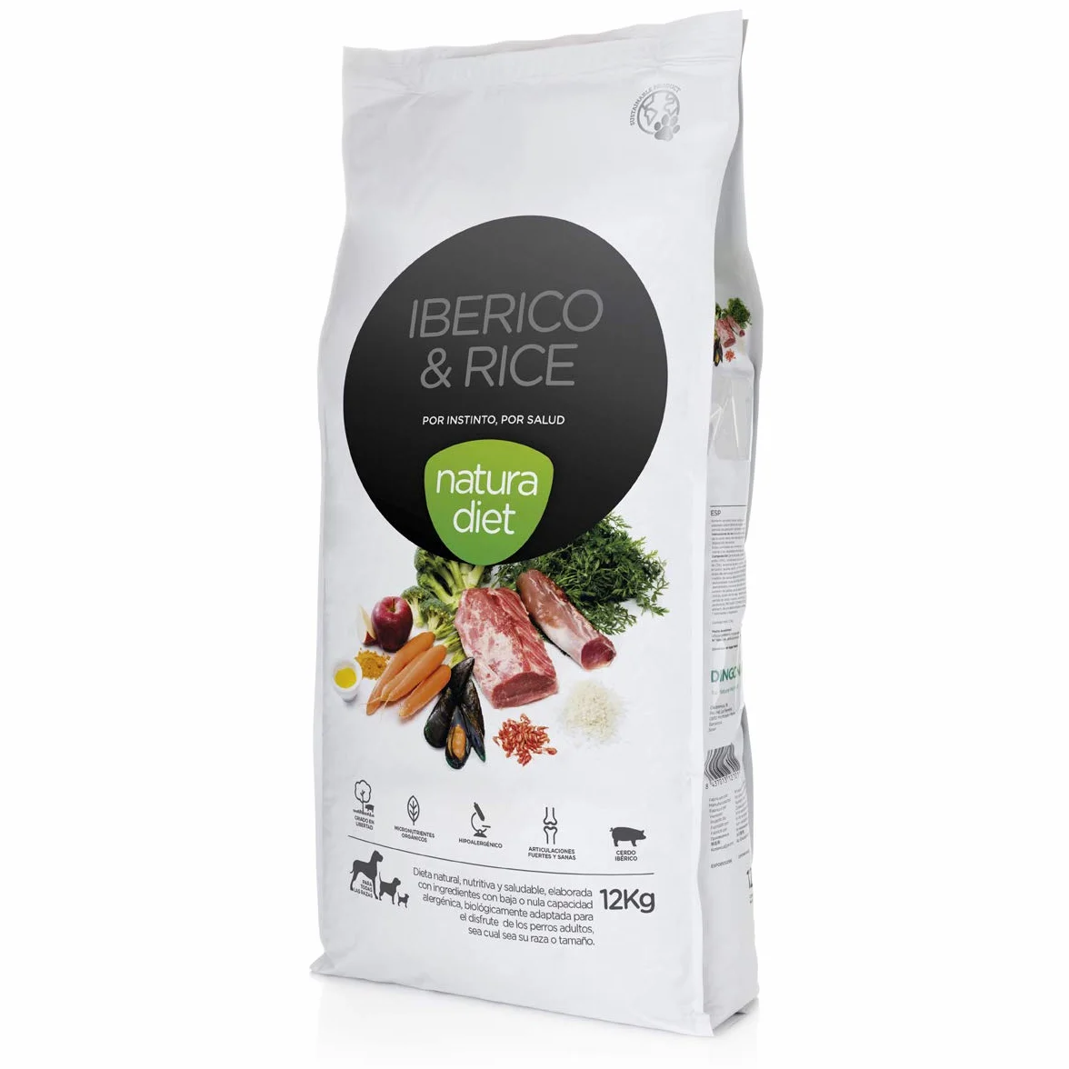 Natura Diet Iberyjski & Rice - Karma dla zwierząt, 12 kg