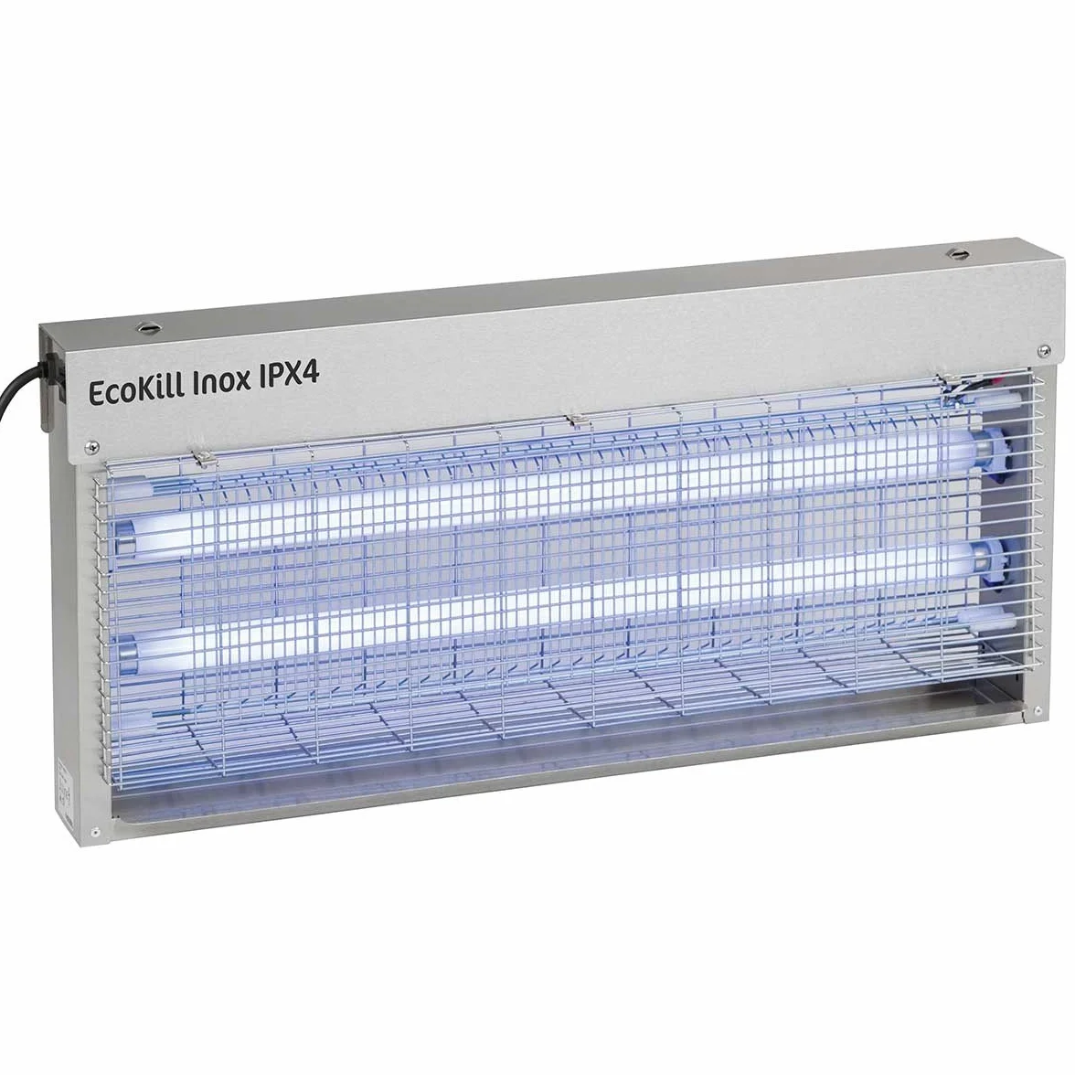 Kerbl 299936 elektryczna pułapka na muchy Ecokill, Inox IP X 4, 2 x 20 W