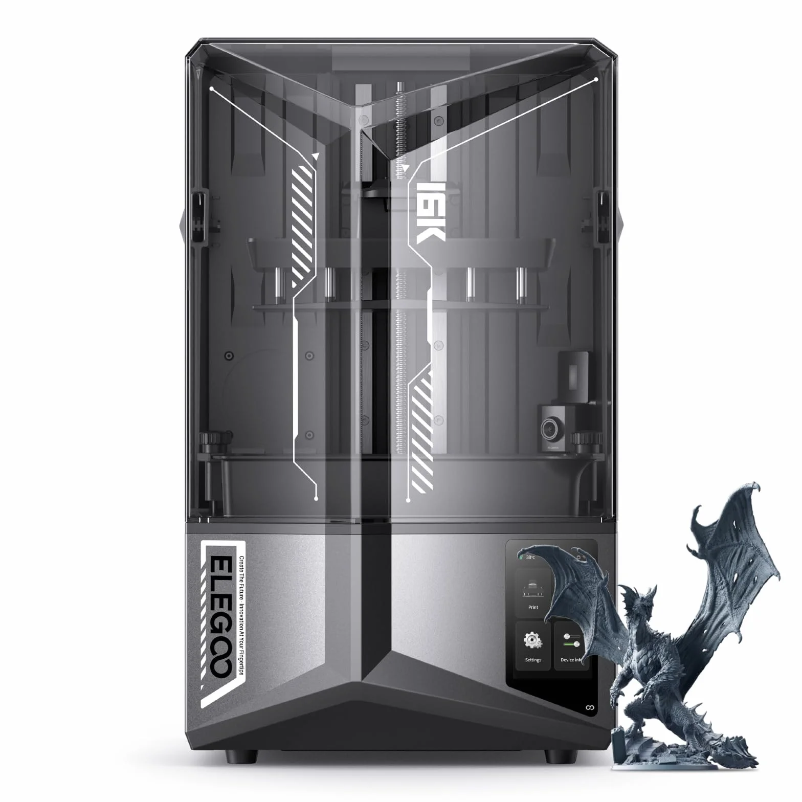 ELEGOO Saturn 4 Ultra 16K Drukarka 3D z żywicy 150 mm/h 211,68 × 118,37 × 220 mm
