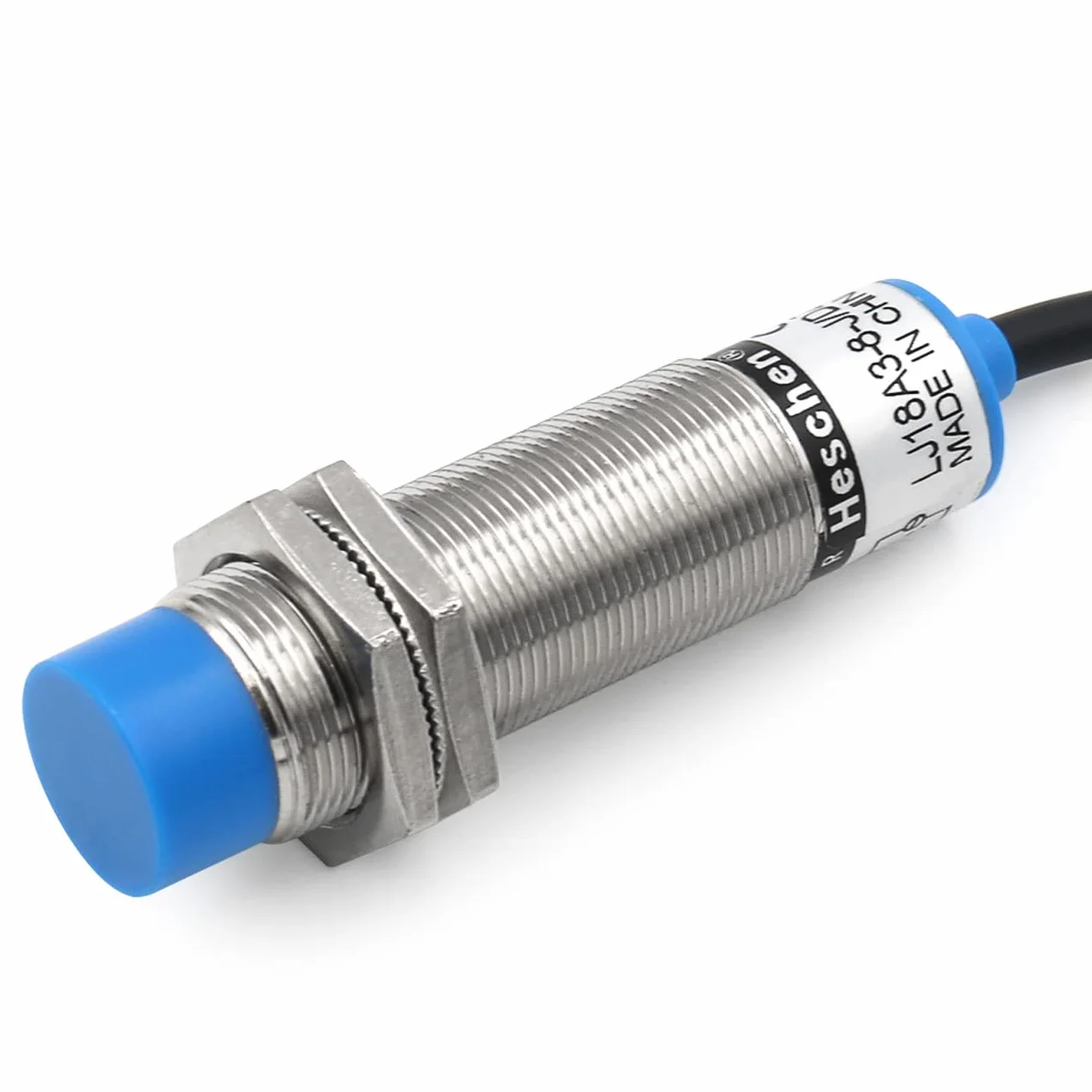 heschen Indukcyjny przełącznik zbliżeniowy czujnik Switch LJ18 A3–8-j/EZ Detektor 8 mm 90–250 VAC 400 mA zazwyczaj otwarty (No) 2 przewody