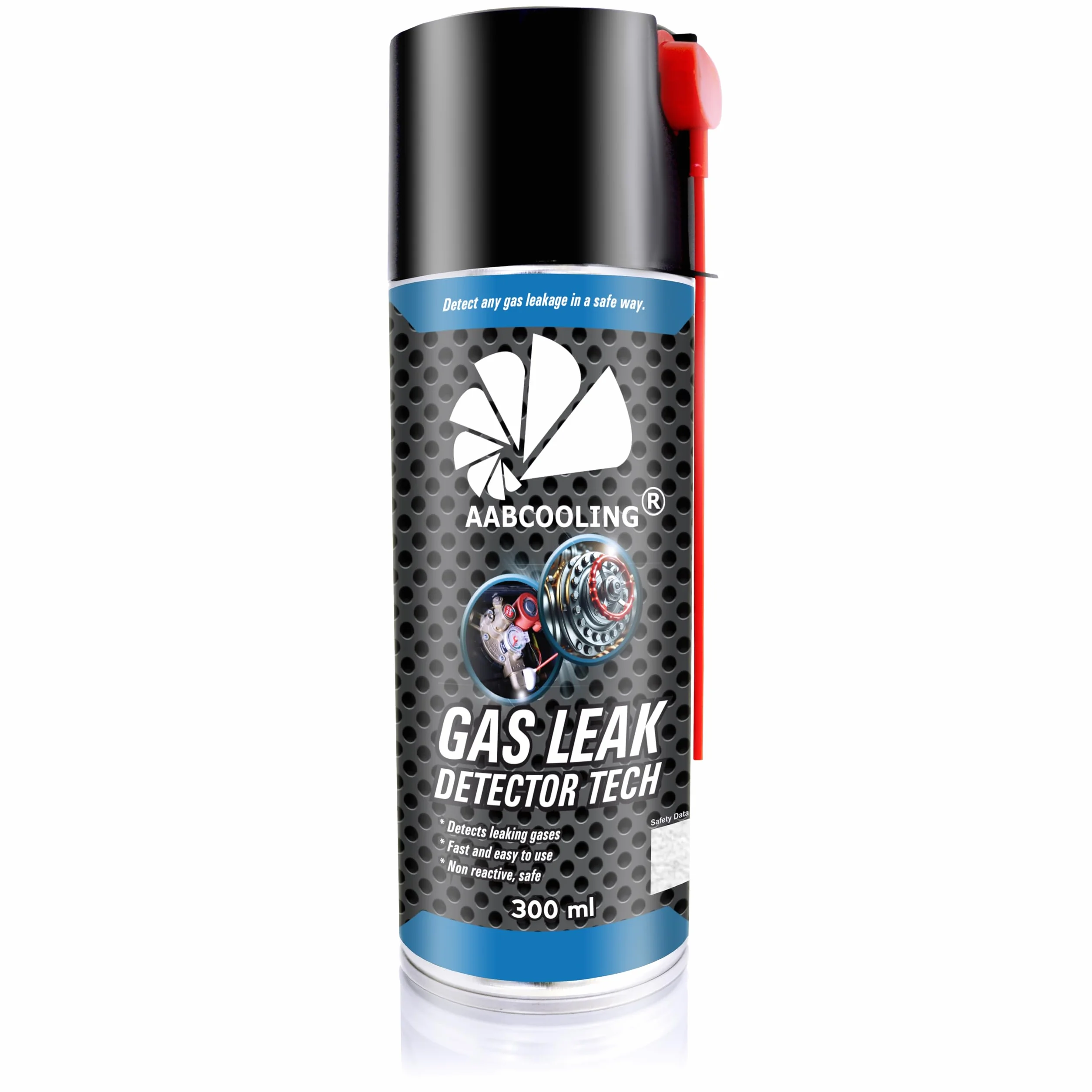 AABCOOLING Detektor Nieszczelności 300ml Wykrywacz Wycieków w Sprayu - Profesjonalny Tester do Instalacji Gazowych, Wodnych, Pneumatycznych i Klimatyzacji - Bezpieczny i Skuteczny