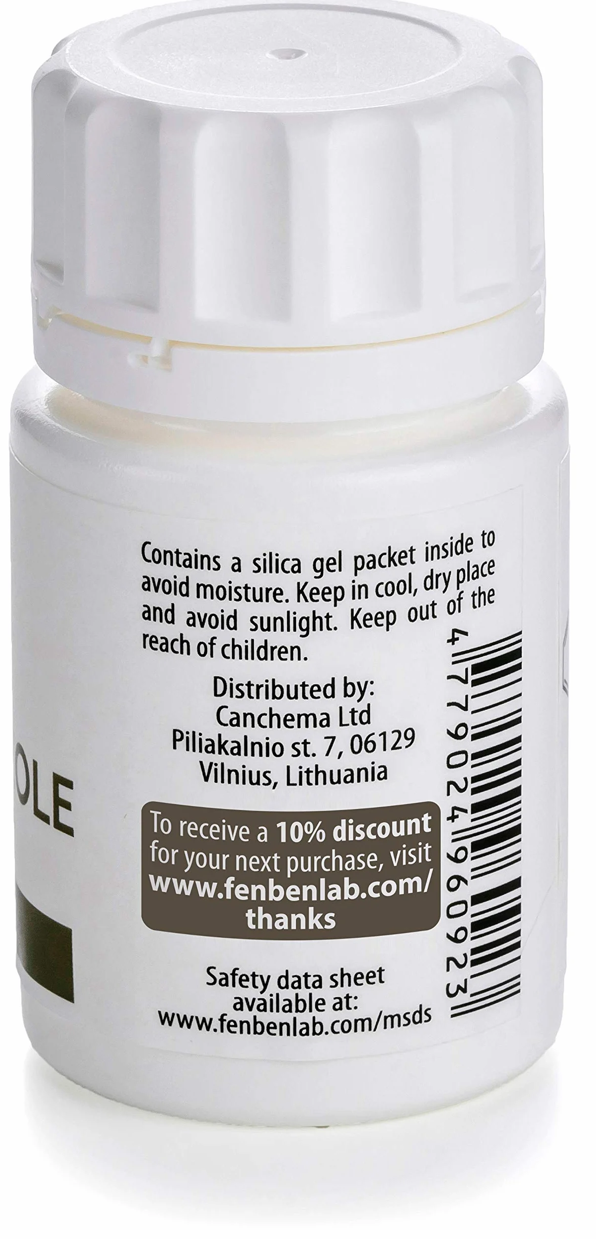 Fenbendazole 444mg, Czystość >99.9%, Wyprodukowane przez Fenben Lab, Dołączono Certyfikat Analizy, Testowany w Certyfikowanym Laboratorium, 30 Kapsułek