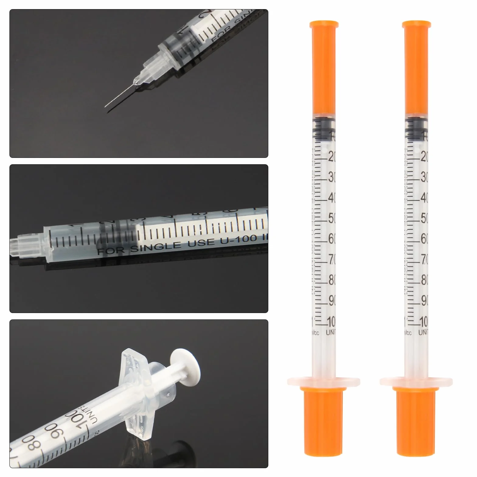 Strzykawka 1 ml 31 G x 8 mm do karmienia zwierząt i precyzyjnych zastosowań laboratoryjnych