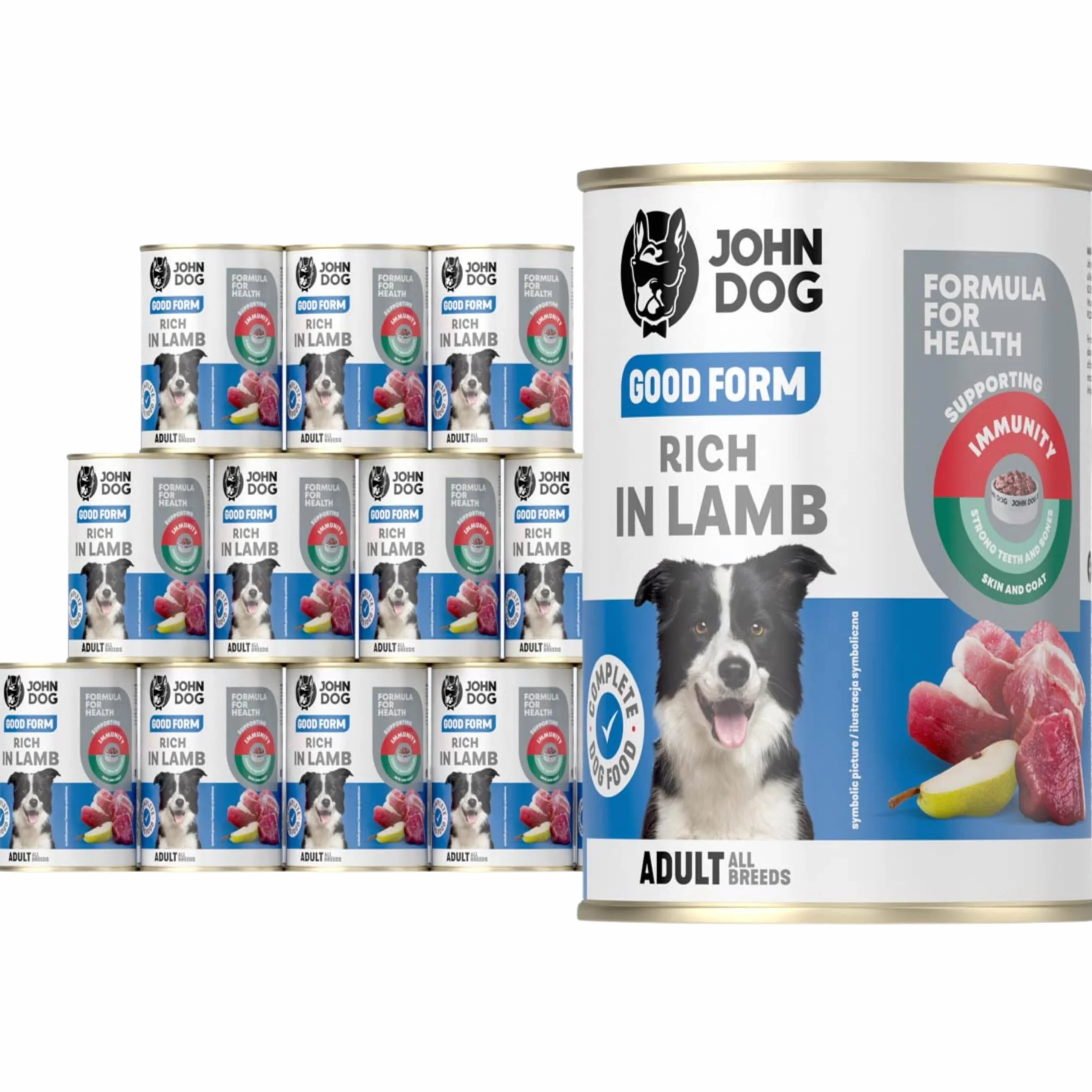 JOHN DOG Good Form karma mokra jagnięcina 12x400g