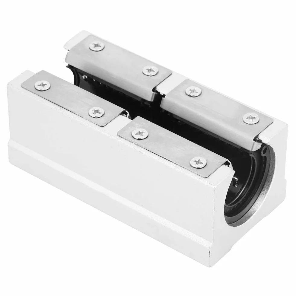 SBR20LUU 20mm liniowe łożysko kulkowe ze stopu aluminium blok poduszki otwarte łożysko liniowe blok przesuwny tuleja ślizgowa
