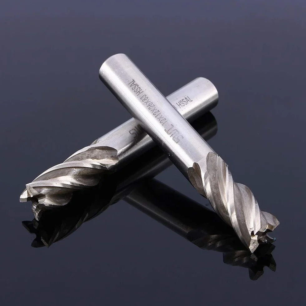 Frez ， Wysokiej jakości 12mm HSS CNC z prostym trzpieniem Frez trzpieniowy zestaw frezów, odporny na zużycie i wysoka wytrzymałość