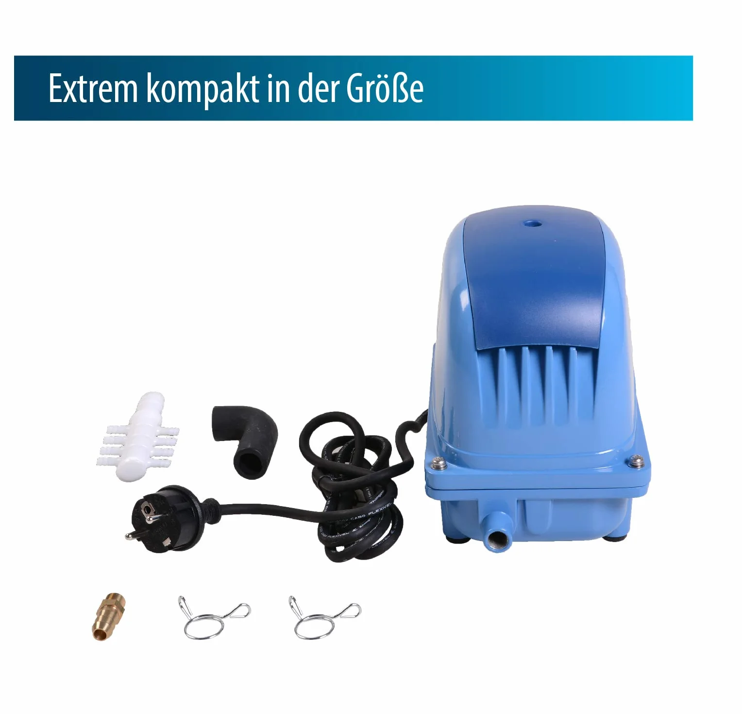 Aquaforte AquaForte Luftpumpe AP-100 Energooszczędna Pompa Powietrza, Niebieski, AP-100