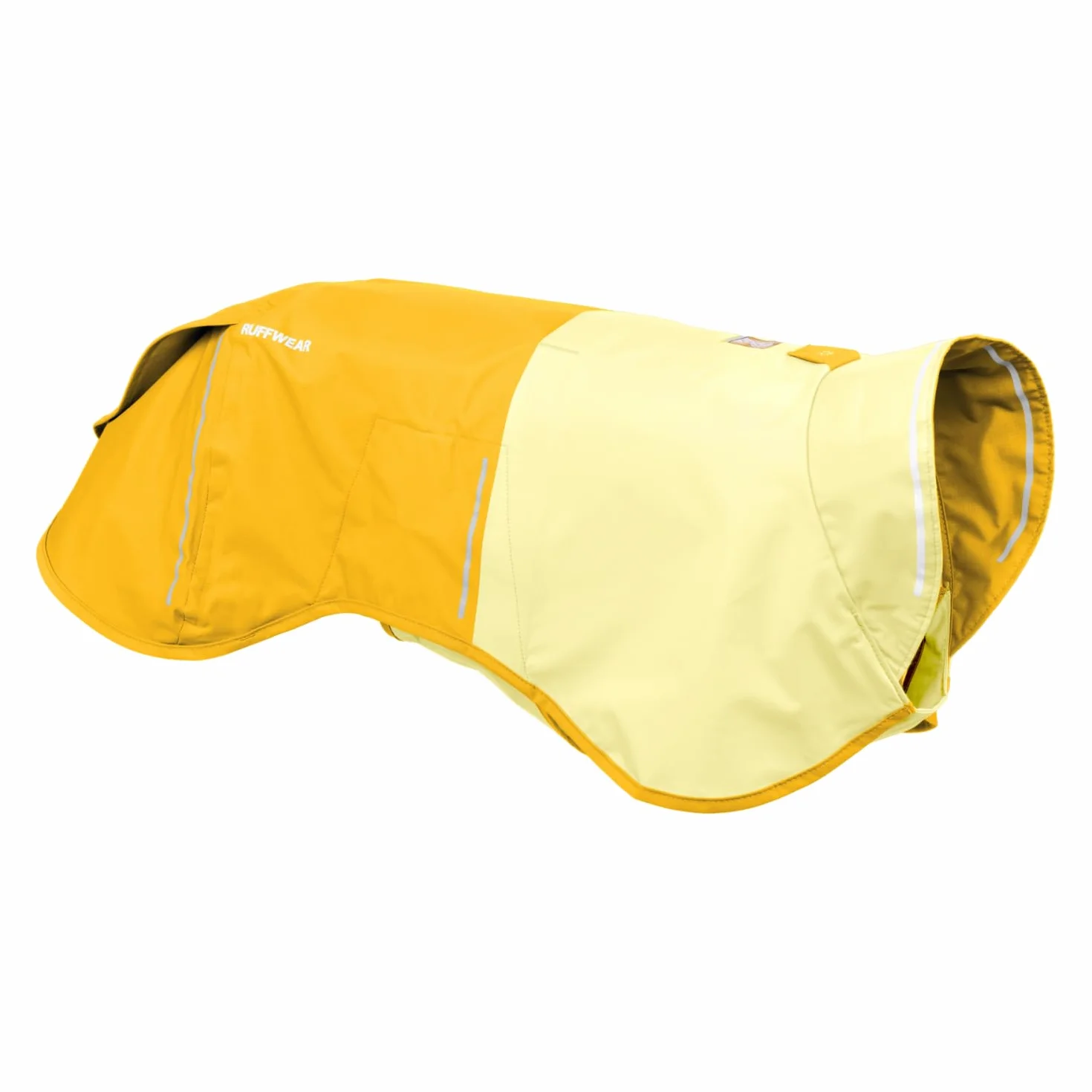RUFFWEAR Kurtka przeciwdeszczowa dla psa X-Large, wodoodporna i wiatroodporna, kolor żółty mineralny