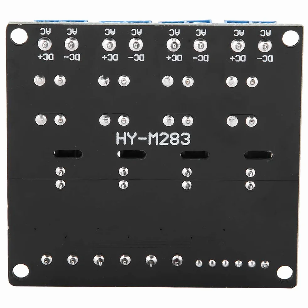 Moduł przekaźnika półprzewodnikowego 4-kanałowy SSR DC AC 5V High Level Trigger