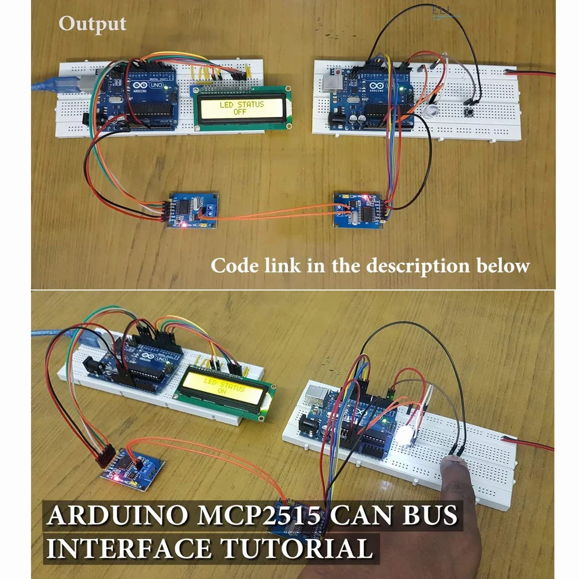 MCP2515 TJA1050 CAN Bus Moduł Odbiornika Kontrolera SPI 5V DC z Liniami Dupont do Arduino